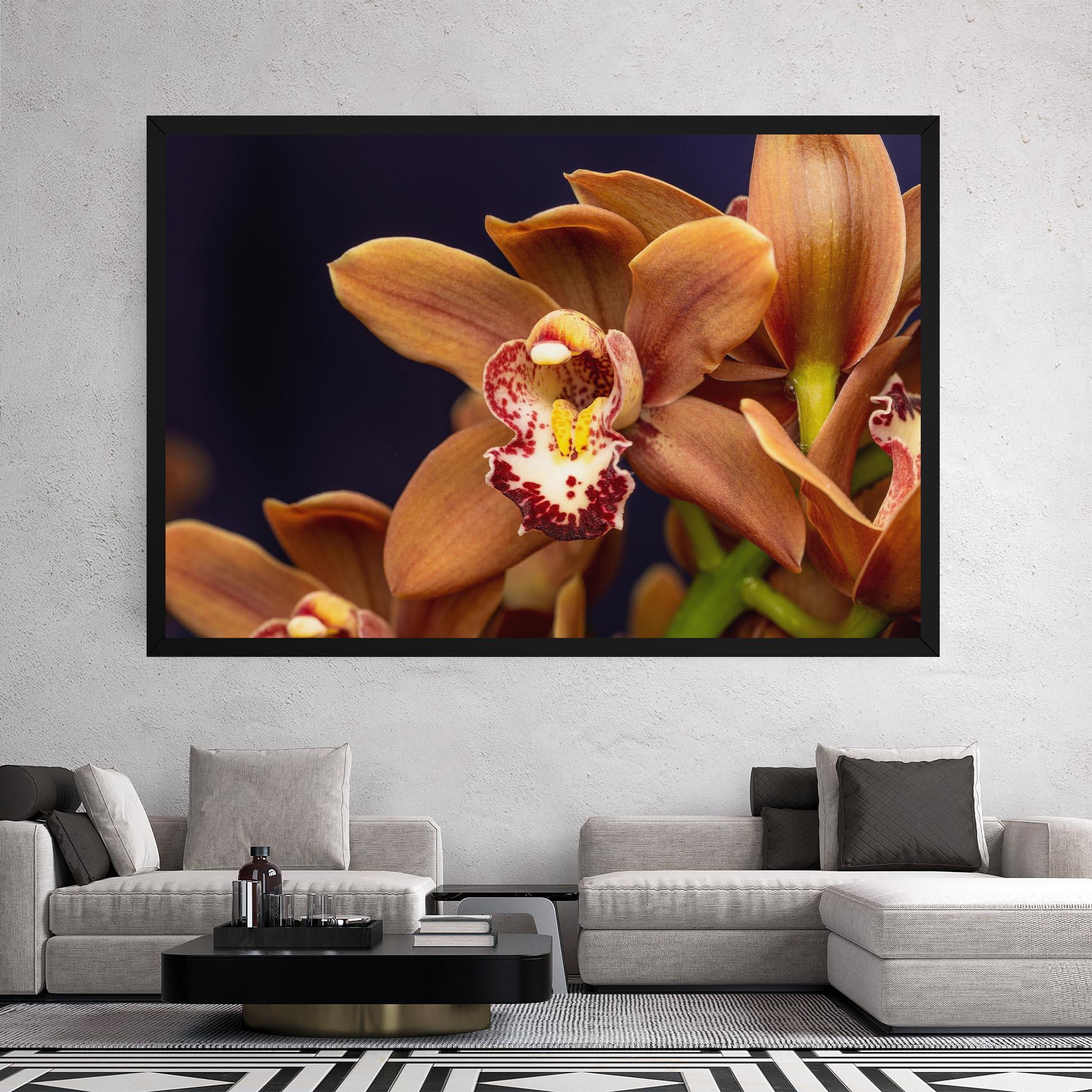 Vászonkép Dirty Orange Orchid mockup 2