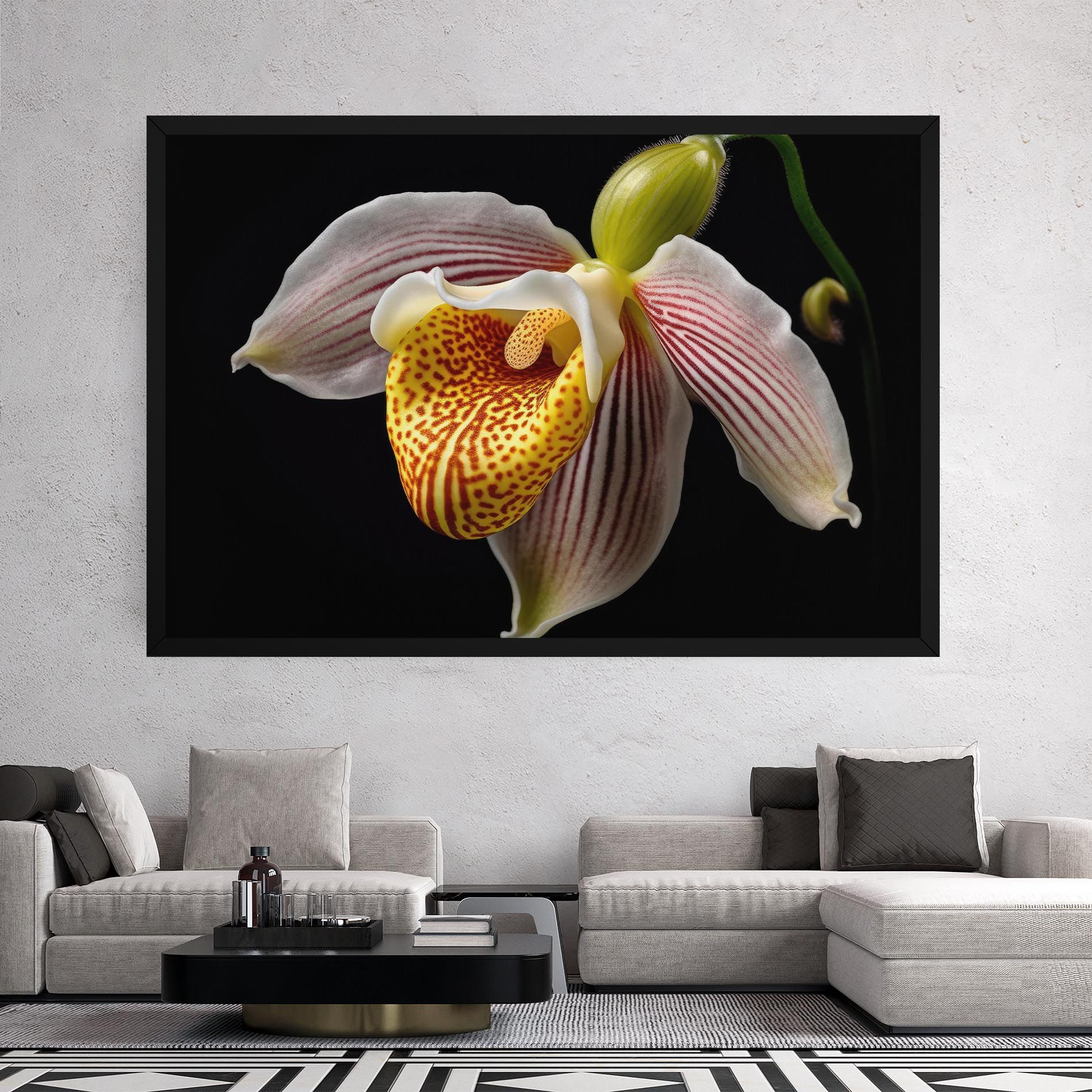 Orchid On Black mockup 2