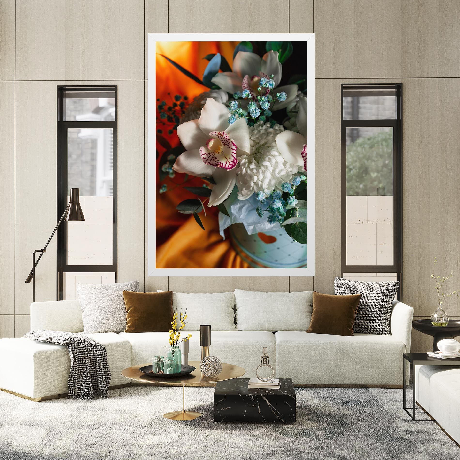 Orchid In Vase mockup 2