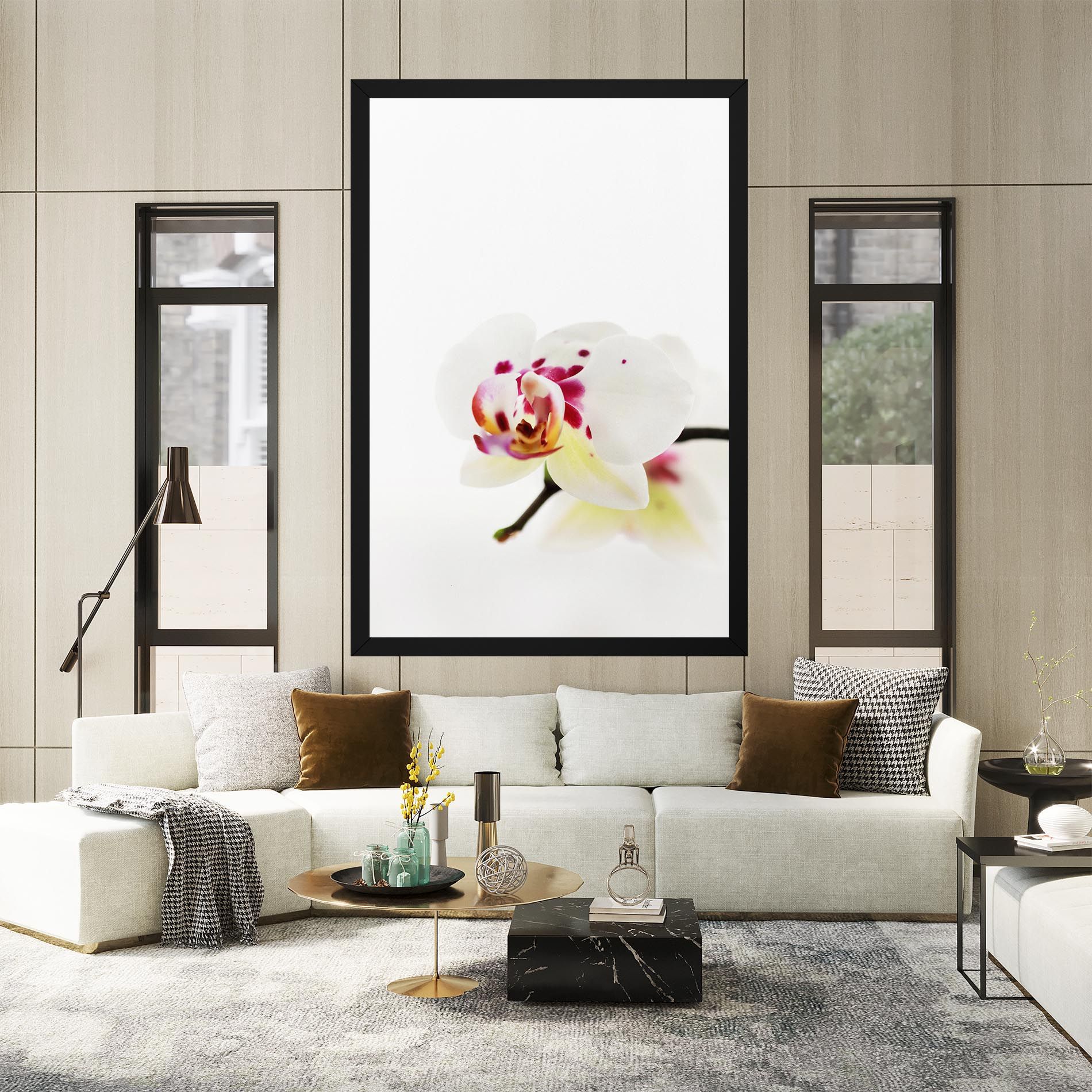 Clean White Orchid mockup 2