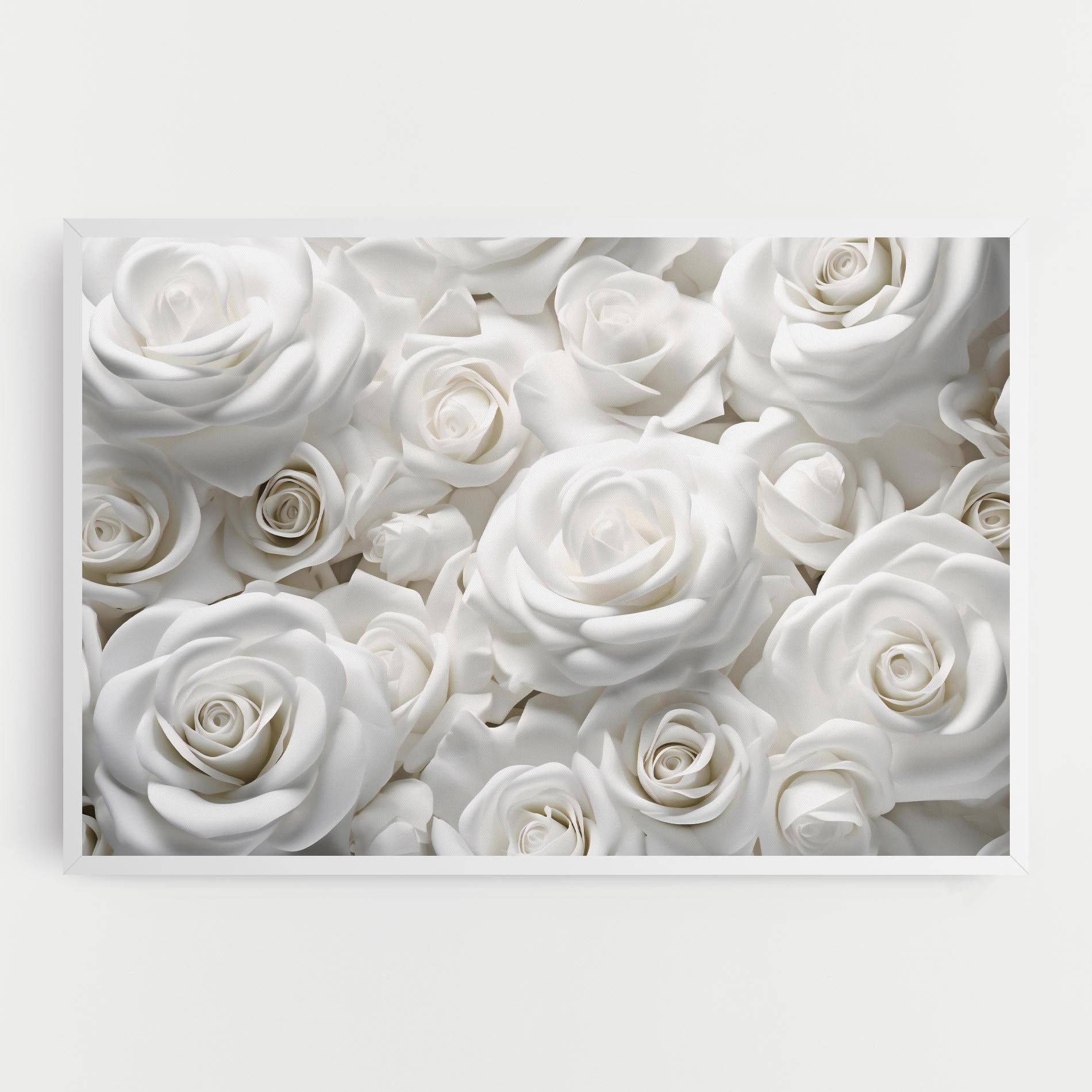 3d White Roses mockup 0