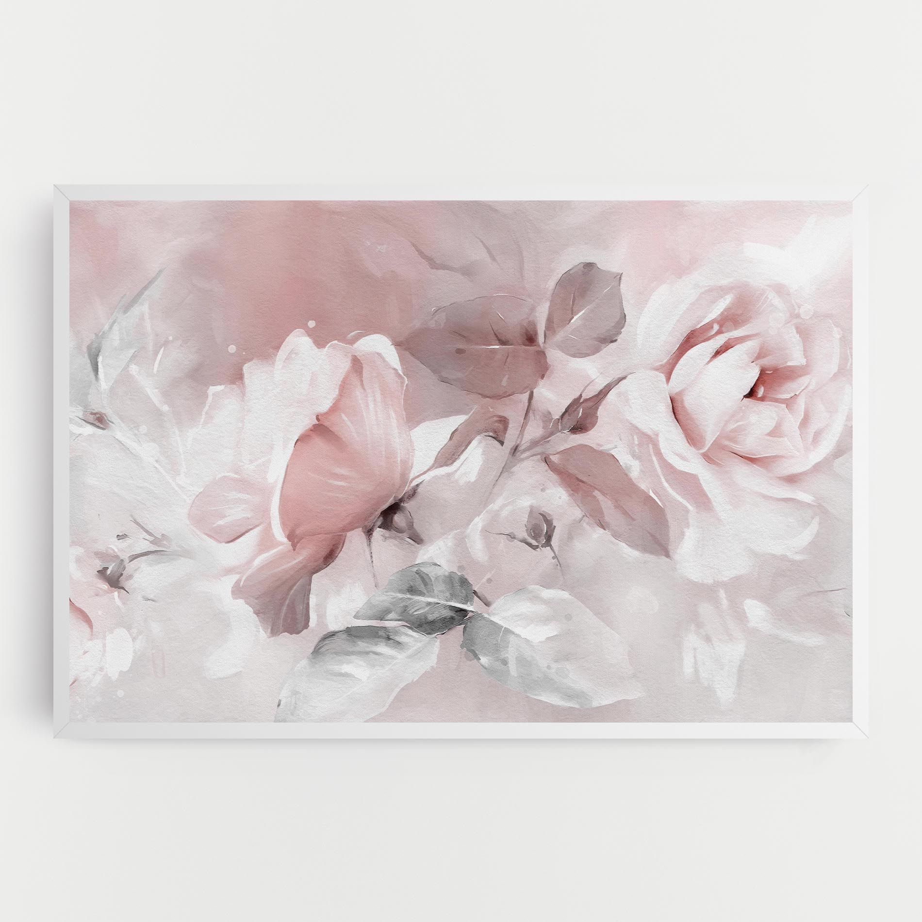 Abstract Pink Flowers mockup 0
