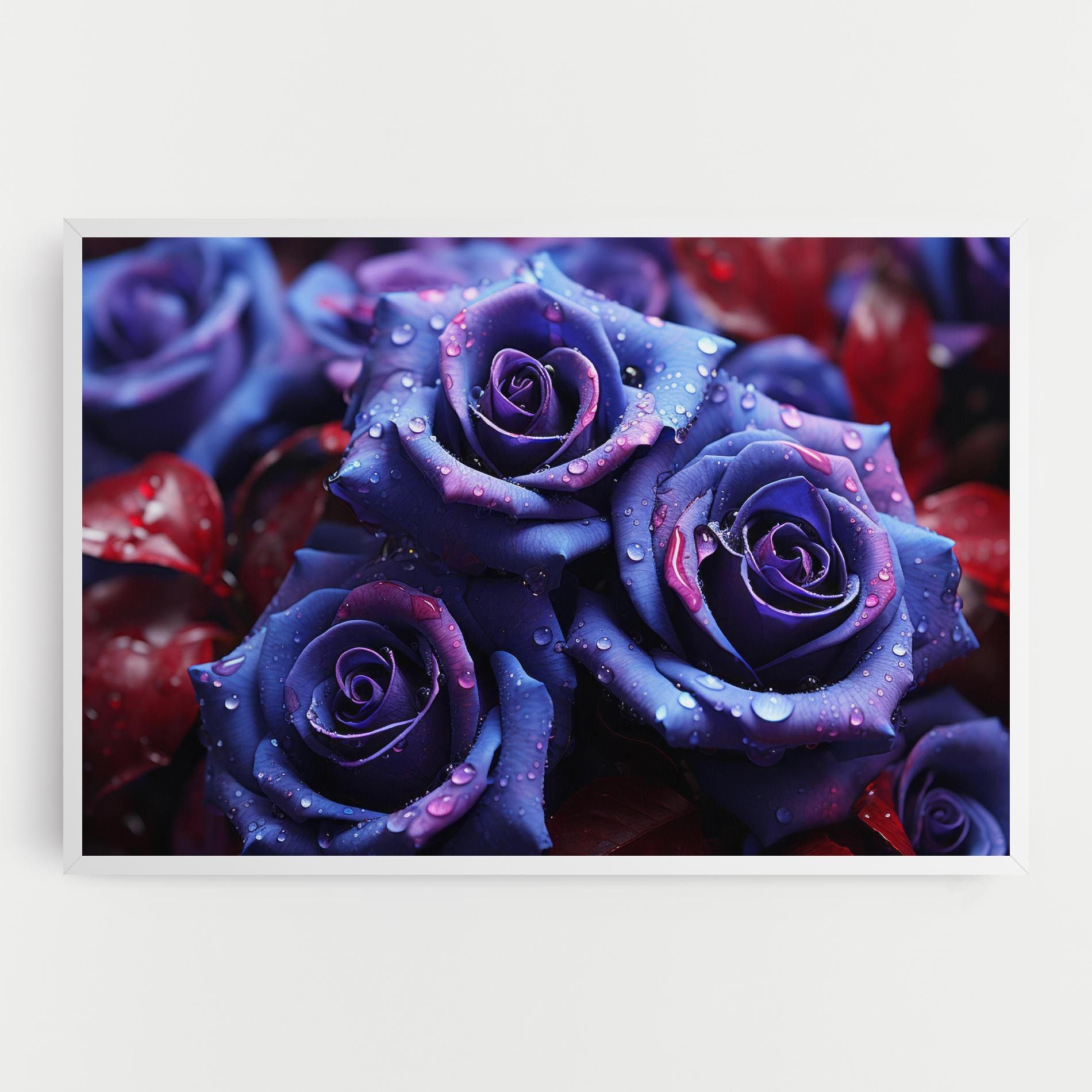 Blue Purple Rose mockup 0
