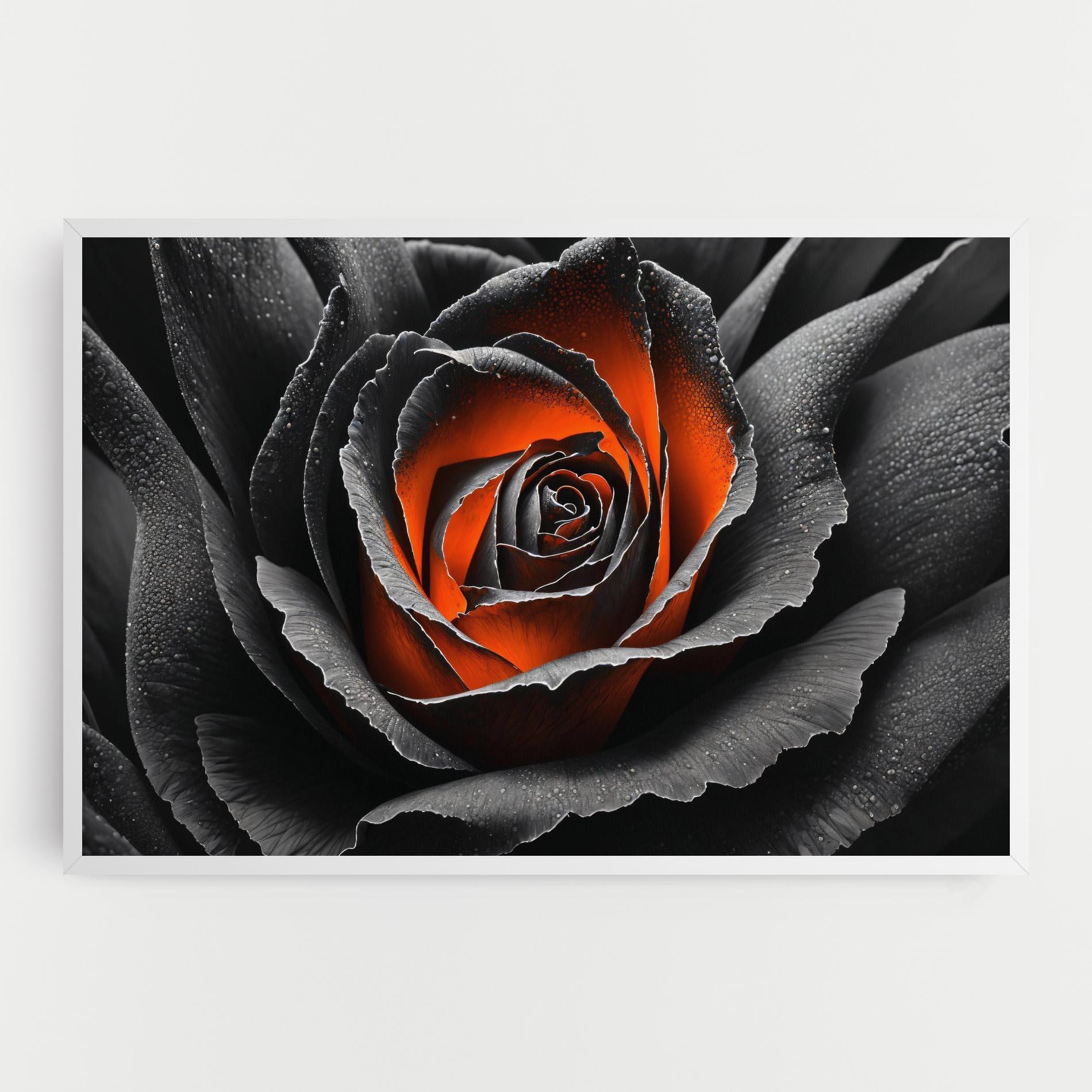 Vászonkép Grey Orange Rose mockup 0