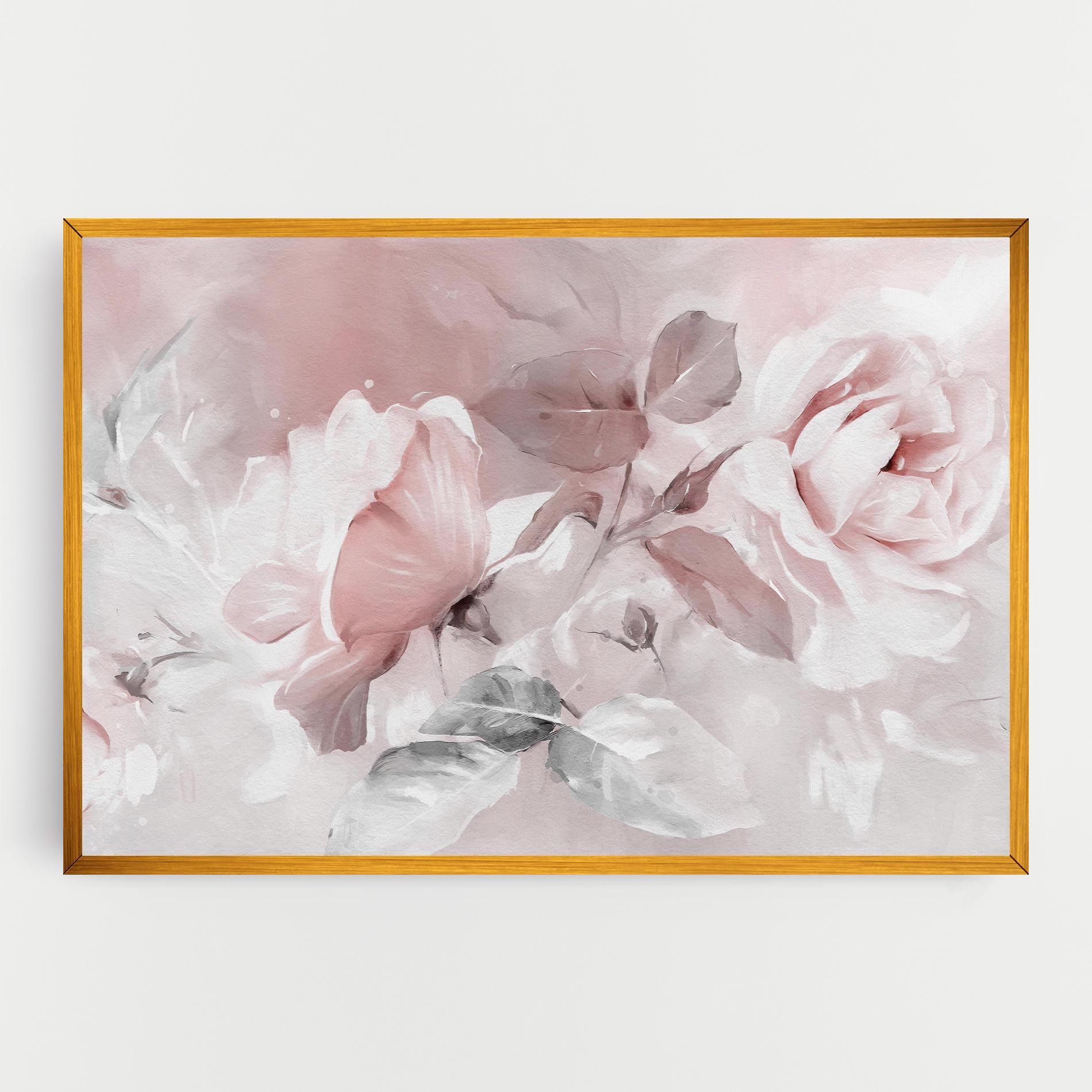 Abstract Pink Flowers mockup 0
