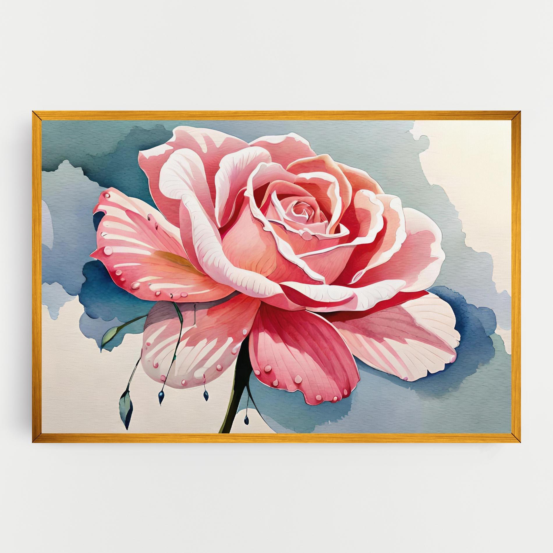 Vászonkép Bih Pink Rose mockup 0