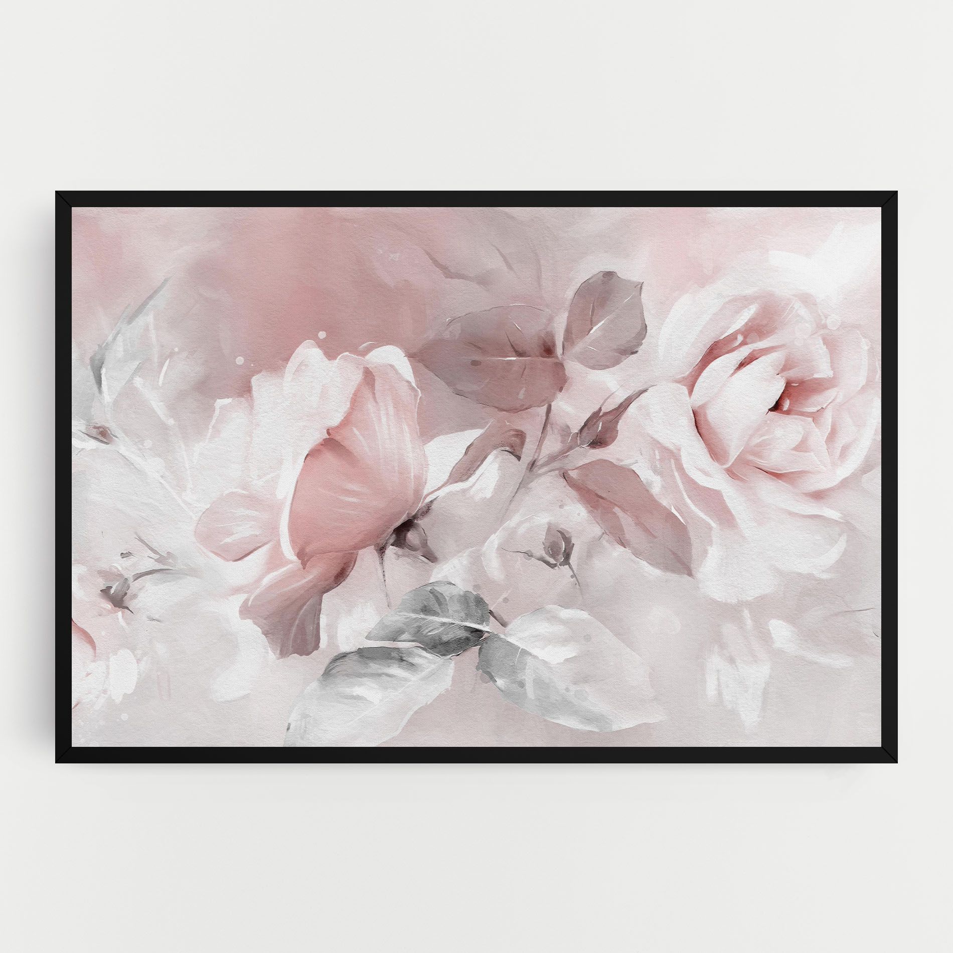 Abstract Pink Flowers mockup 0