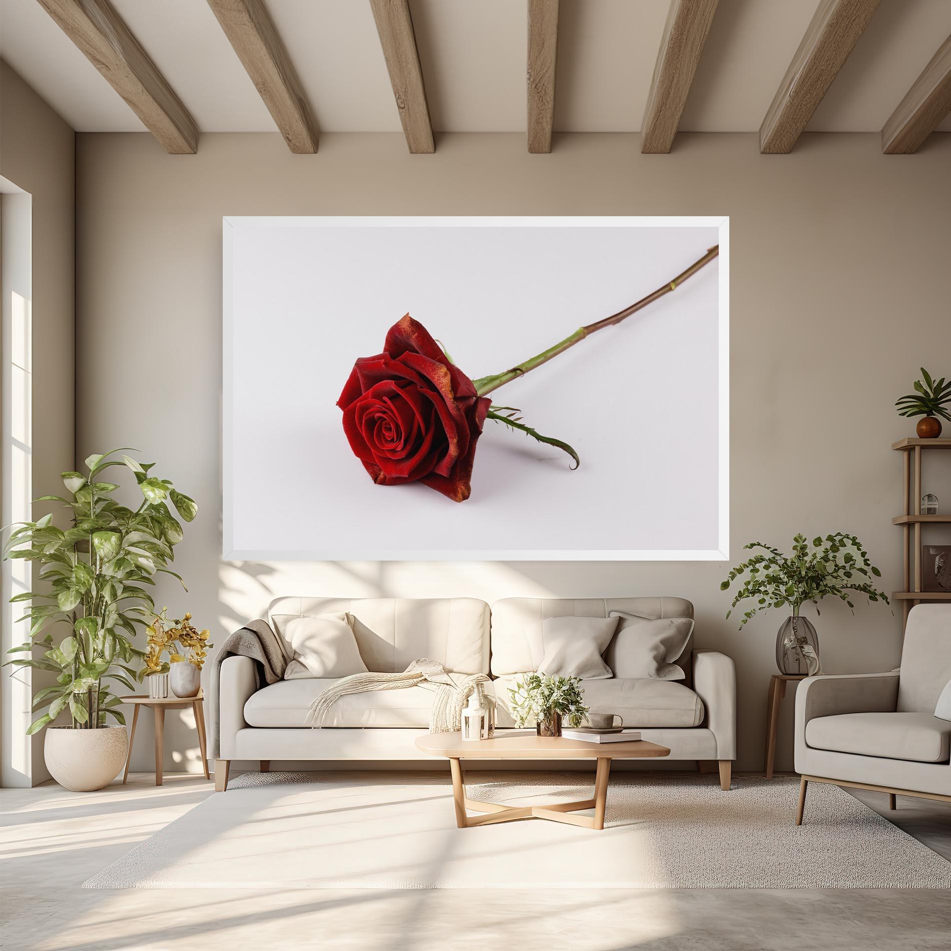 Vászonkép Lonely Rose mockup 6