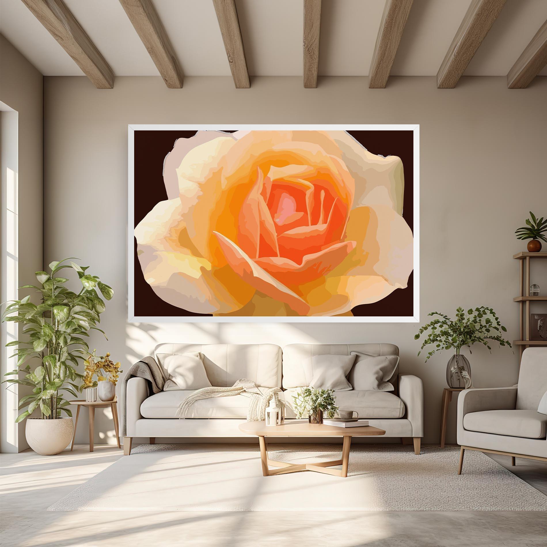 Vászonkép Orange Rose Ioana mockup 6