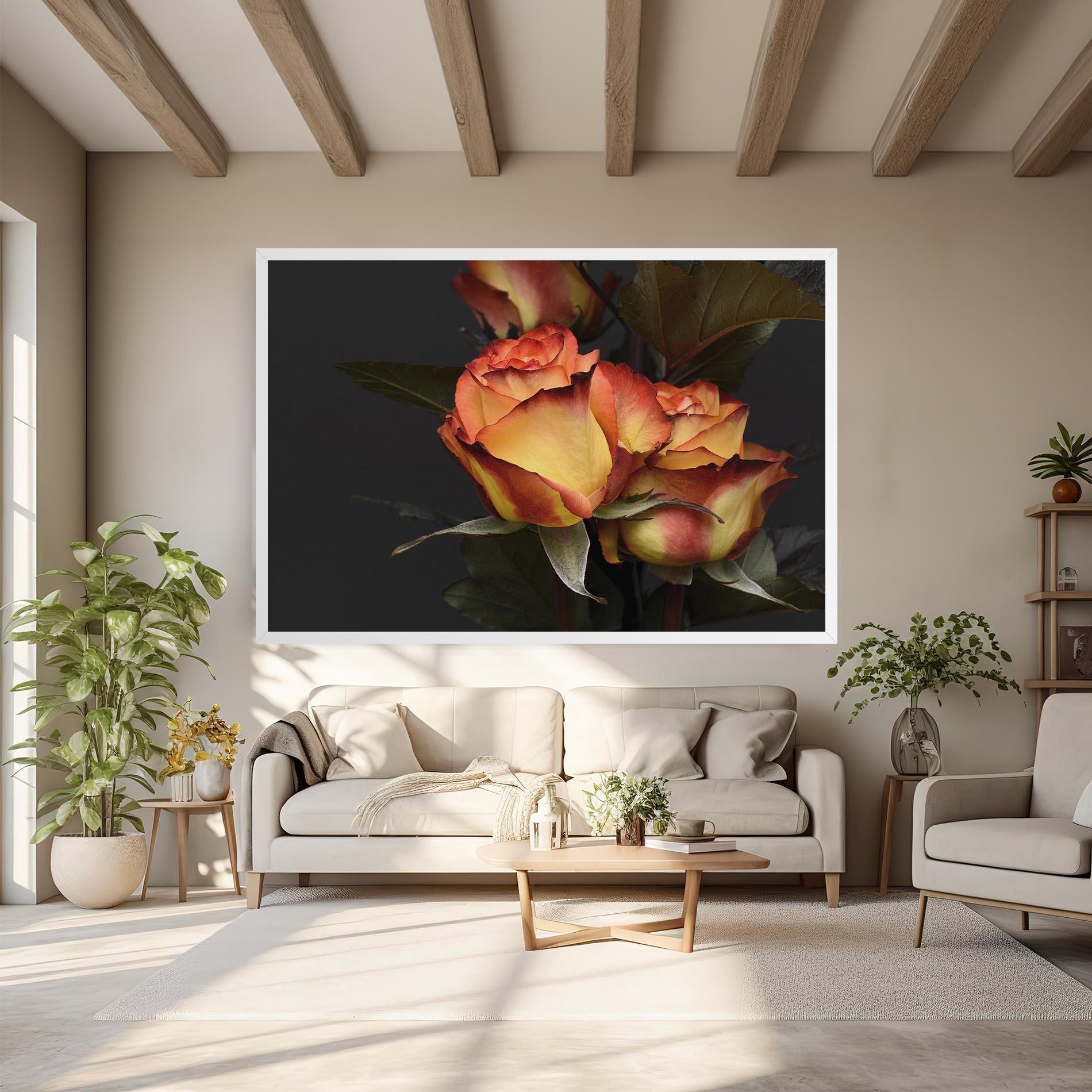 Vászonkép Orange Rose mockup 6