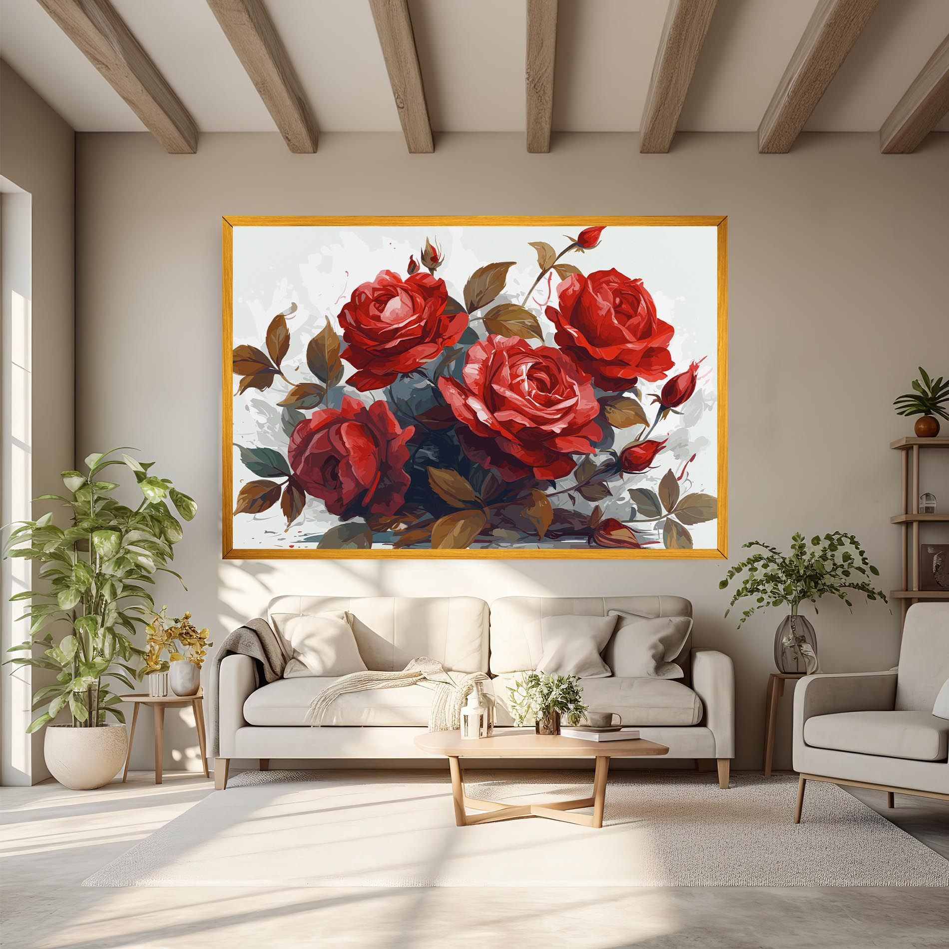 Beautiful Red Roses mockup 6