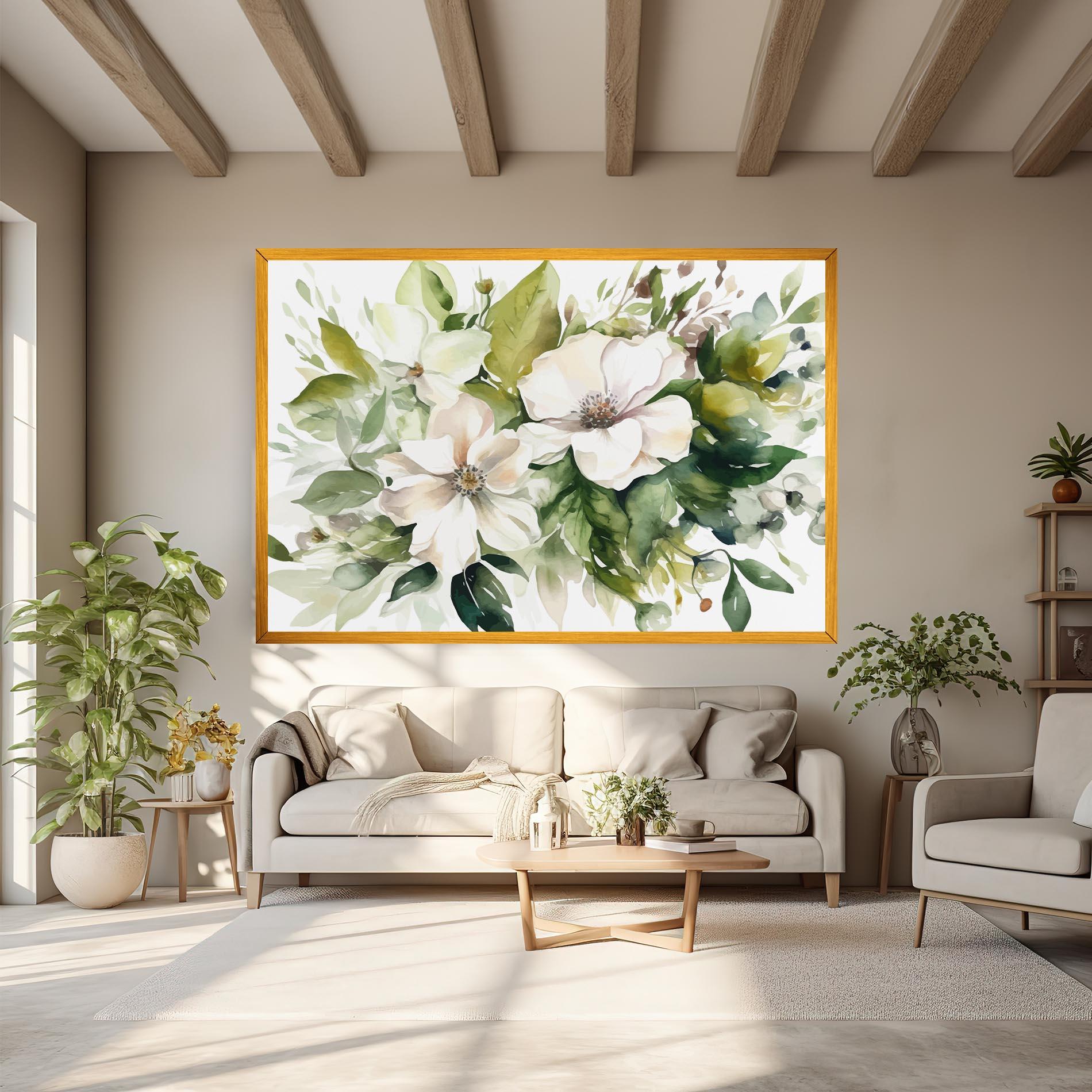 Vászonkép Opened Rose mockup 6