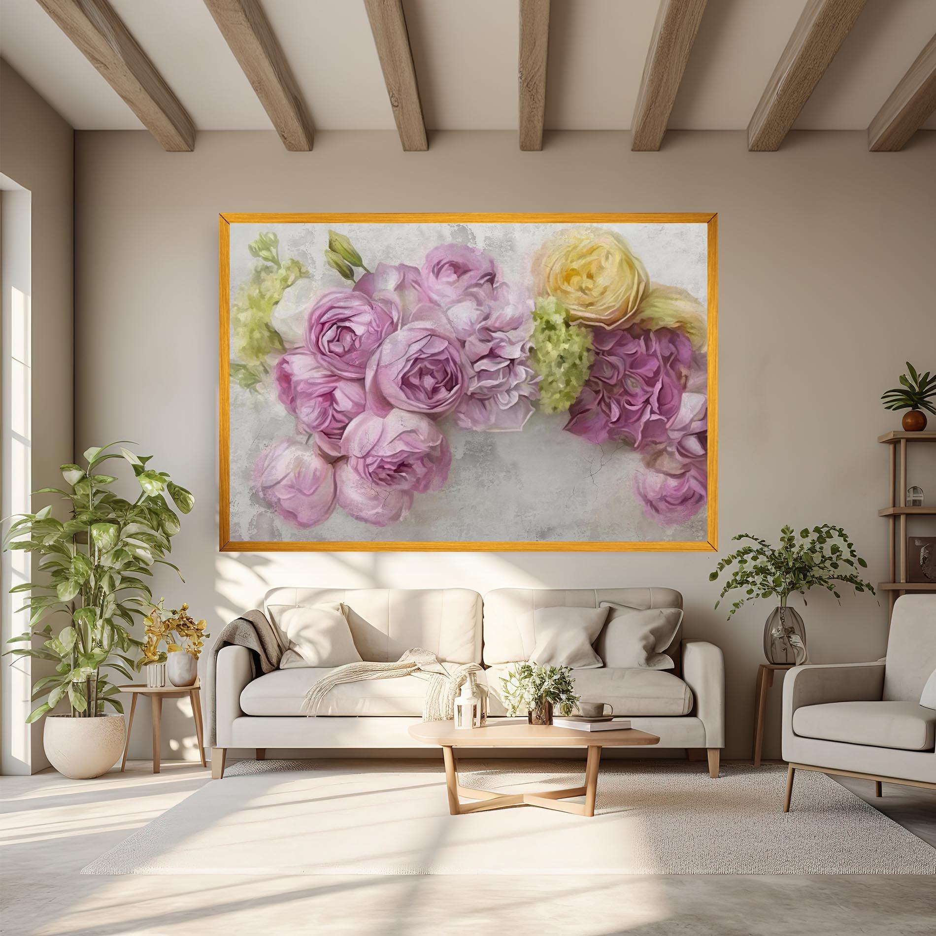 Vászonkép Trandafiri Colorati mockup 6