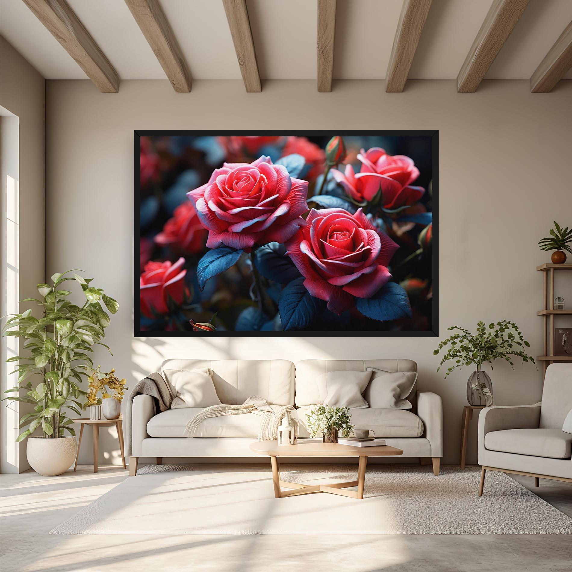 Vászonkép Dark Pink Rose mockup 6