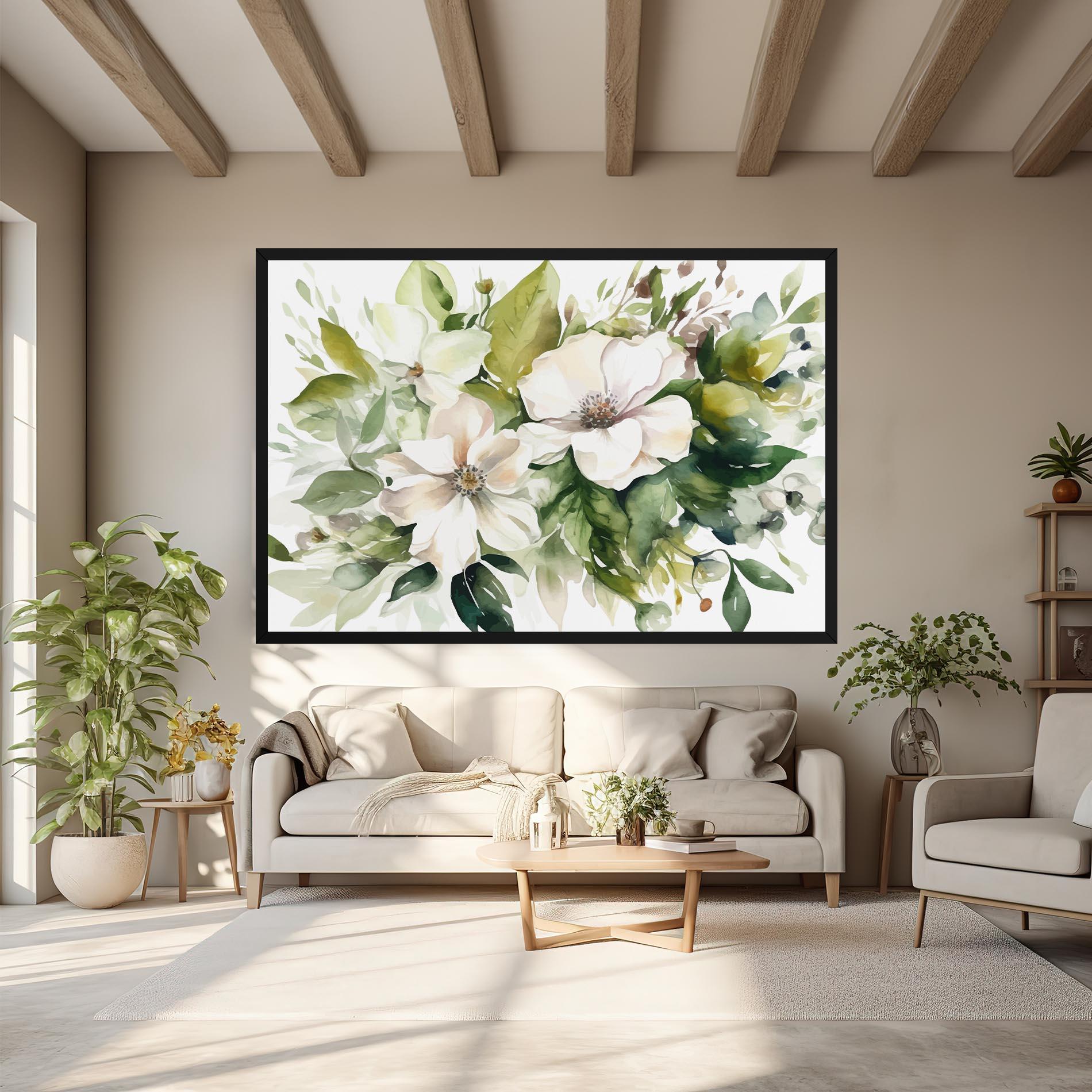 Vászonkép Opened Rose mockup 6