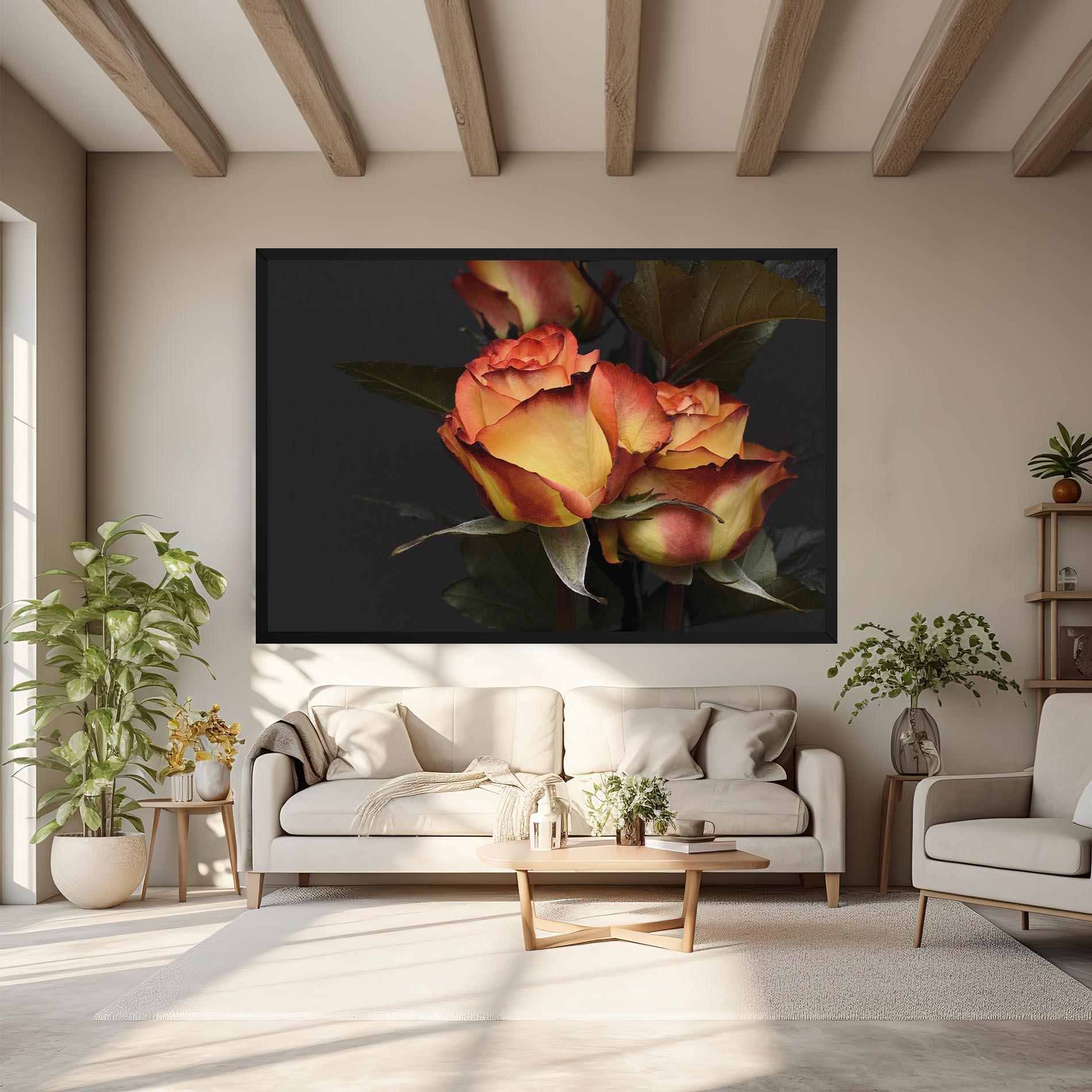 Vászonkép Orange Rose mockup 6