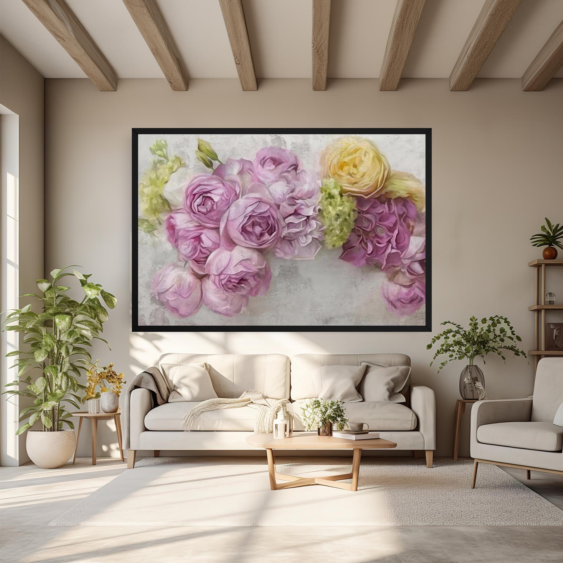 Vászonkép Trandafiri Colorati mockup 6