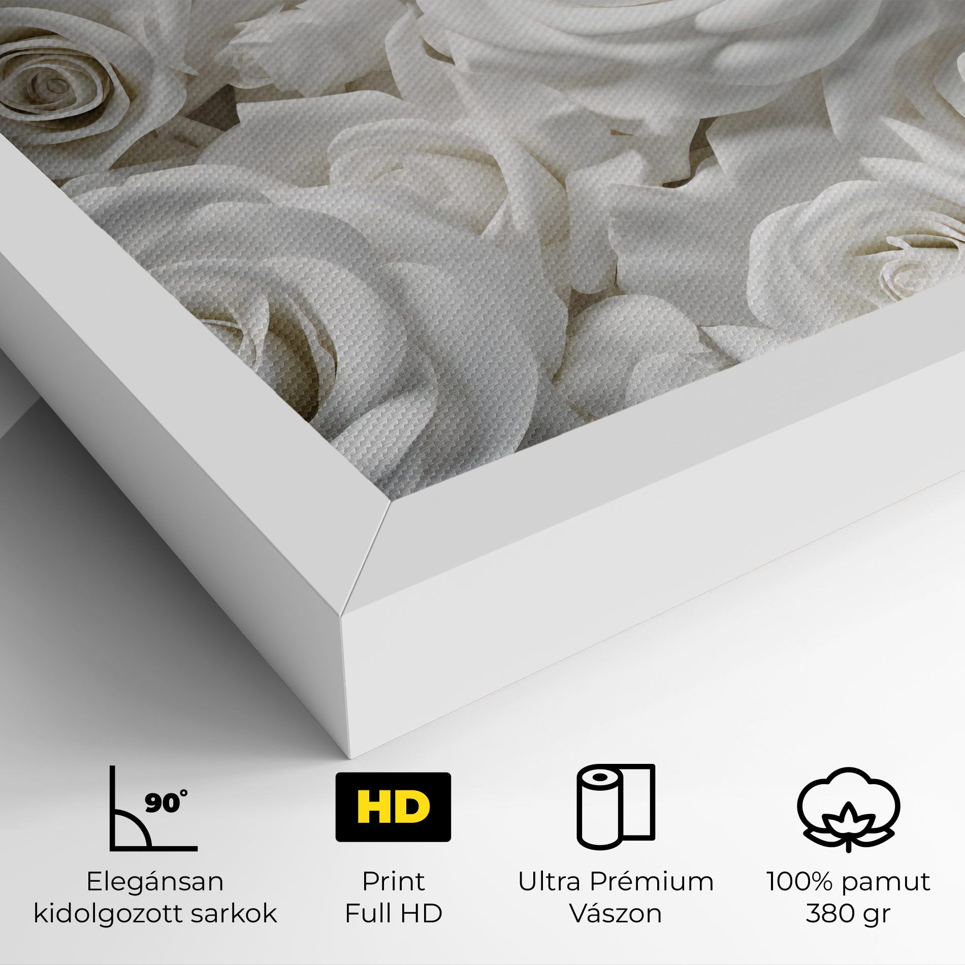 3d White Roses mockup 4