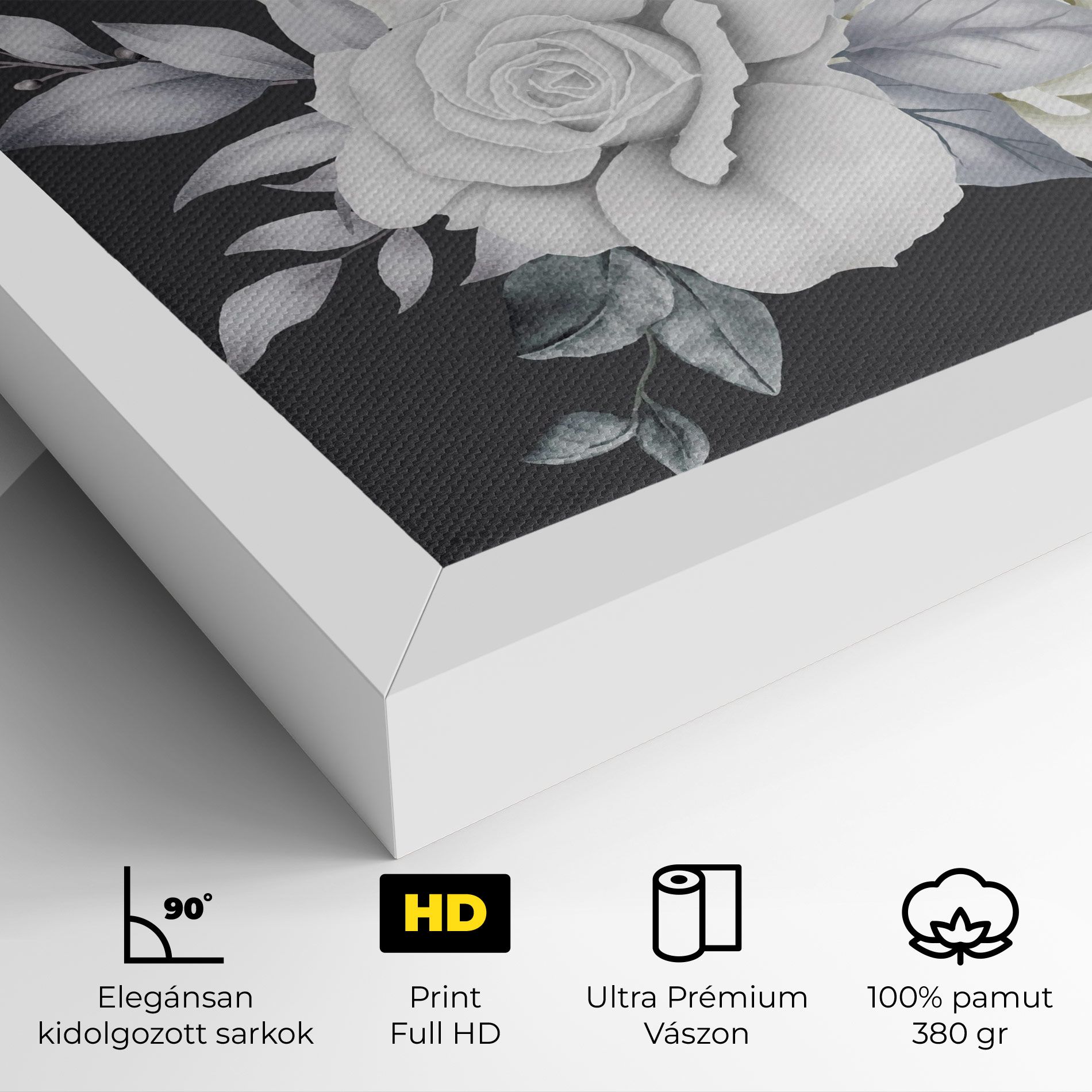 White Grey Rose mockup 4