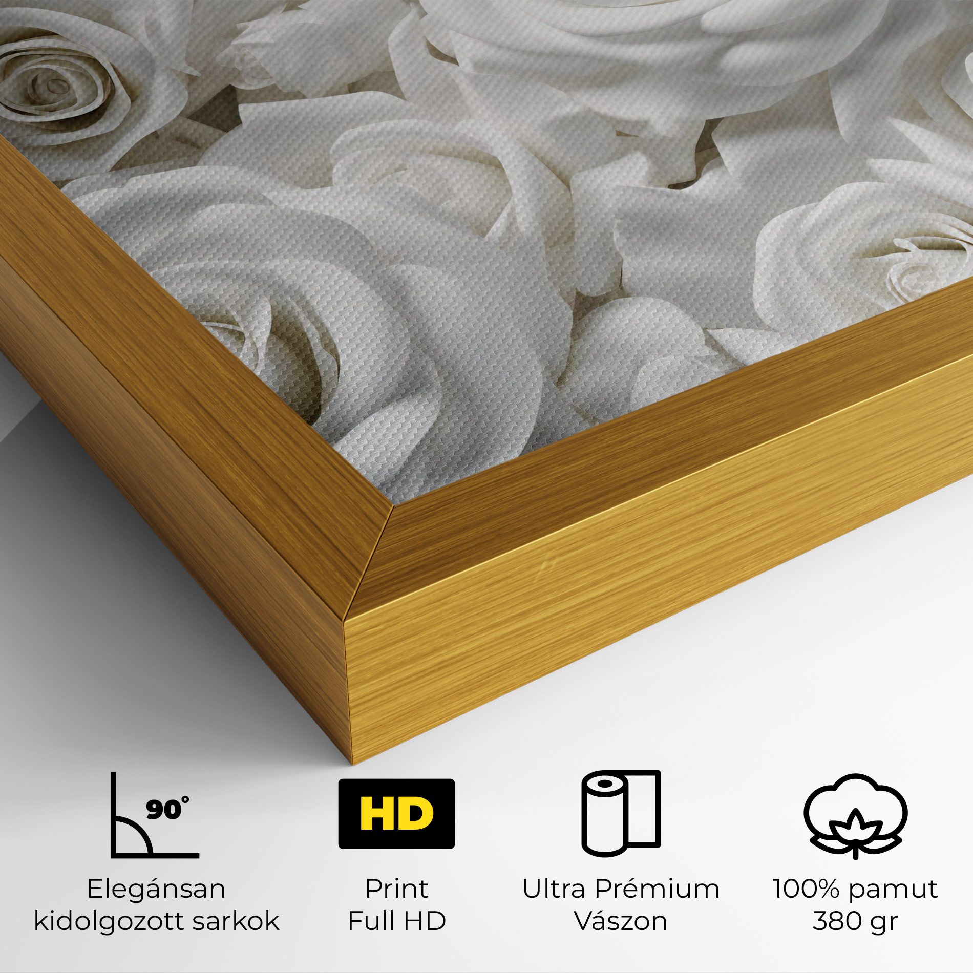 3d White Roses mockup 4