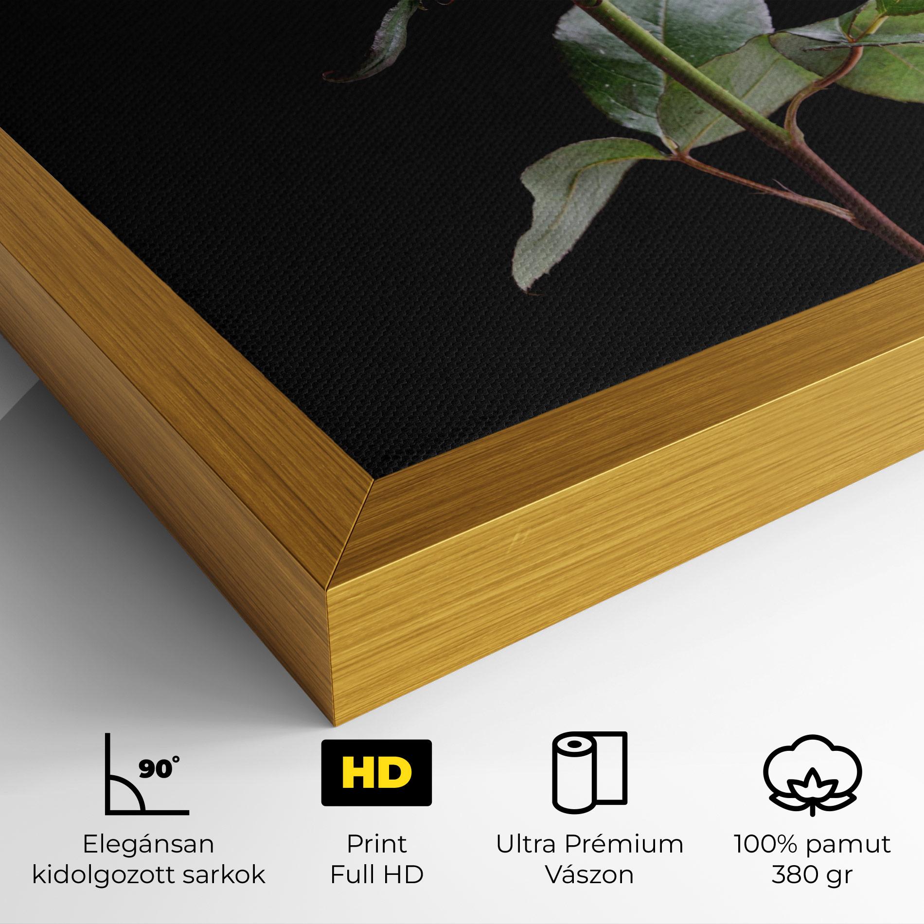 Vászonkép Beautiful Red Rose mockup 4