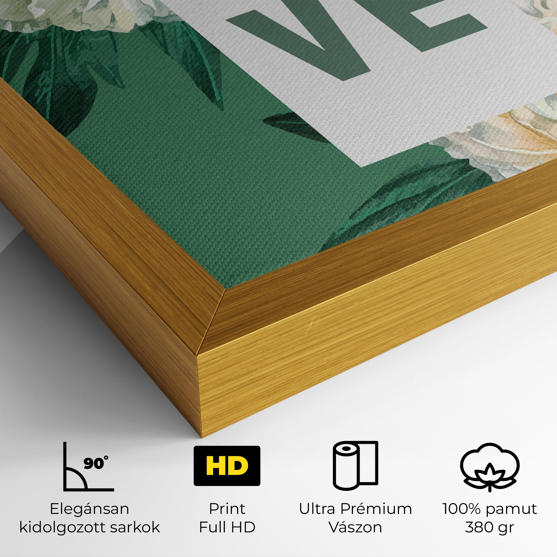 Vászonkép Love Green Rose mockup 4