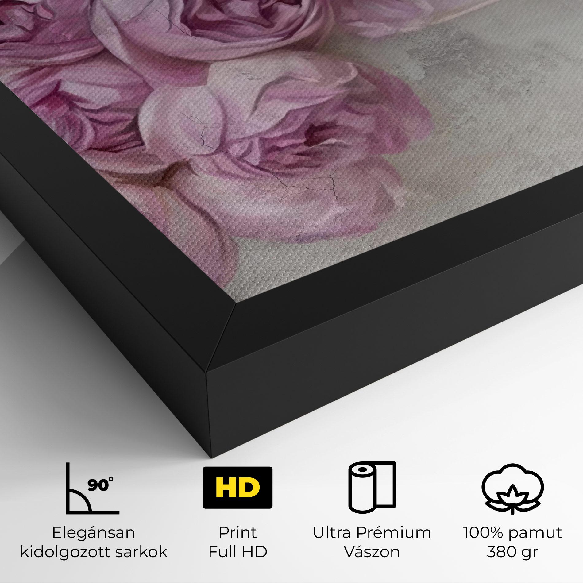 Vászonkép Trandafiri Colorati mockup 4