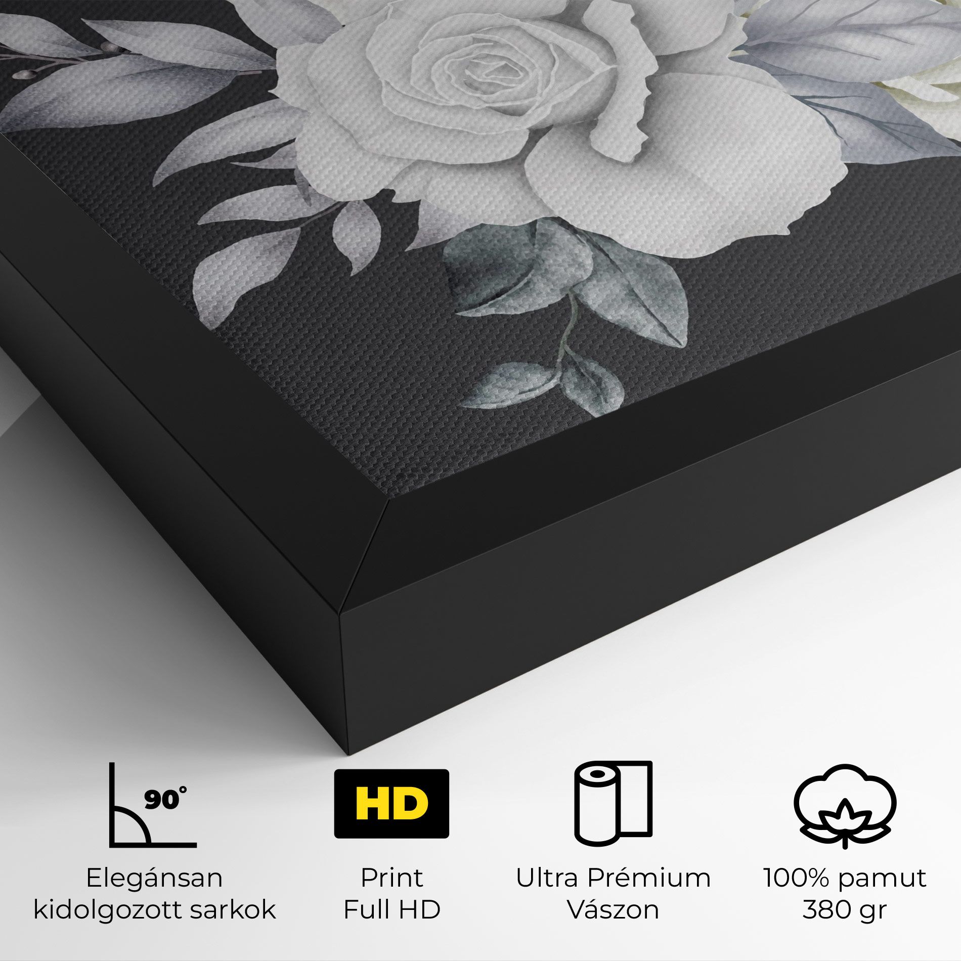 White Grey Rose mockup 4