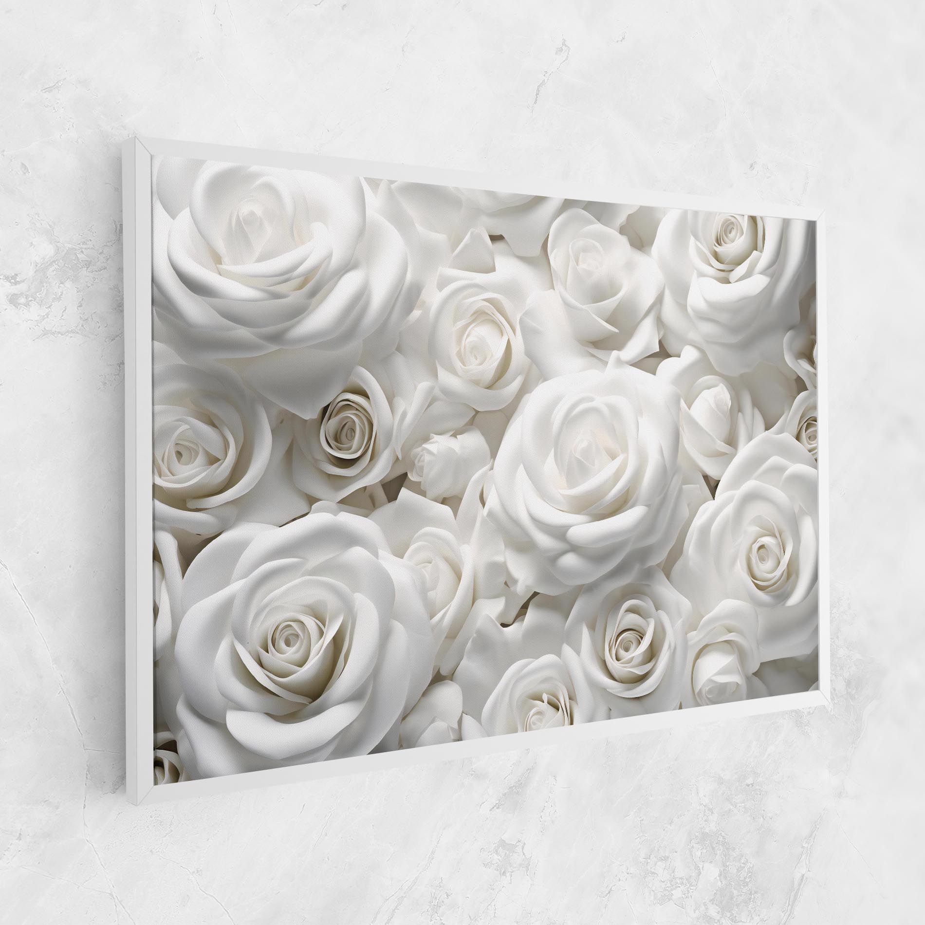 3d White Roses mockup 1