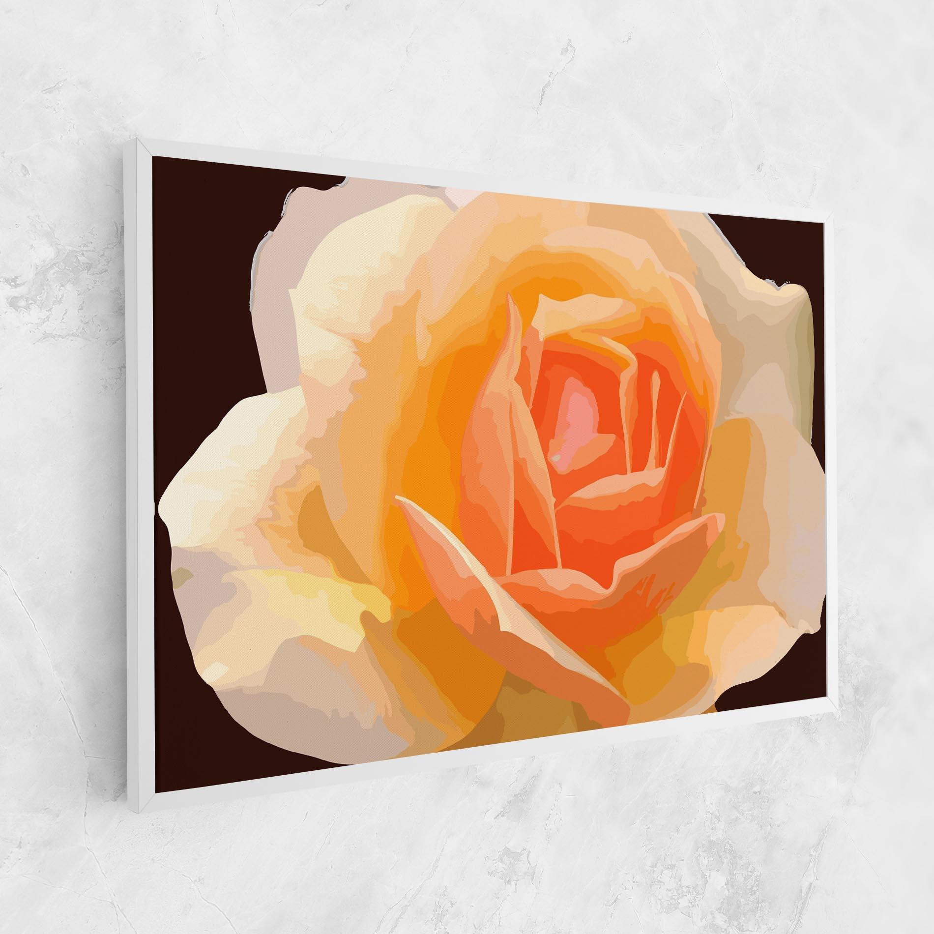 Vászonkép Orange Rose Ioana mockup 1