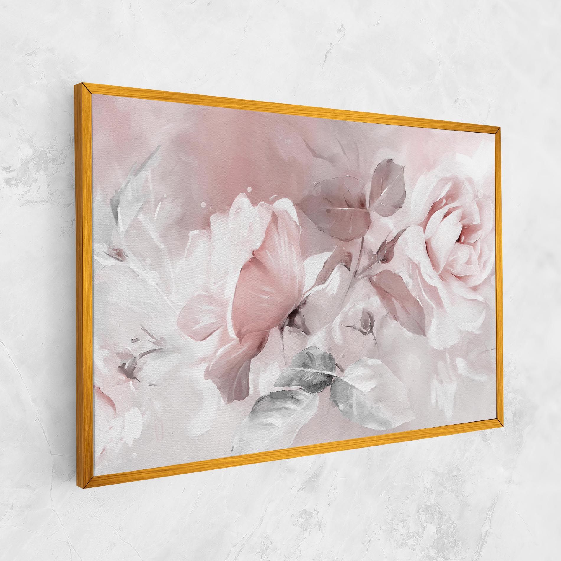 Abstract Pink Flowers mockup 1