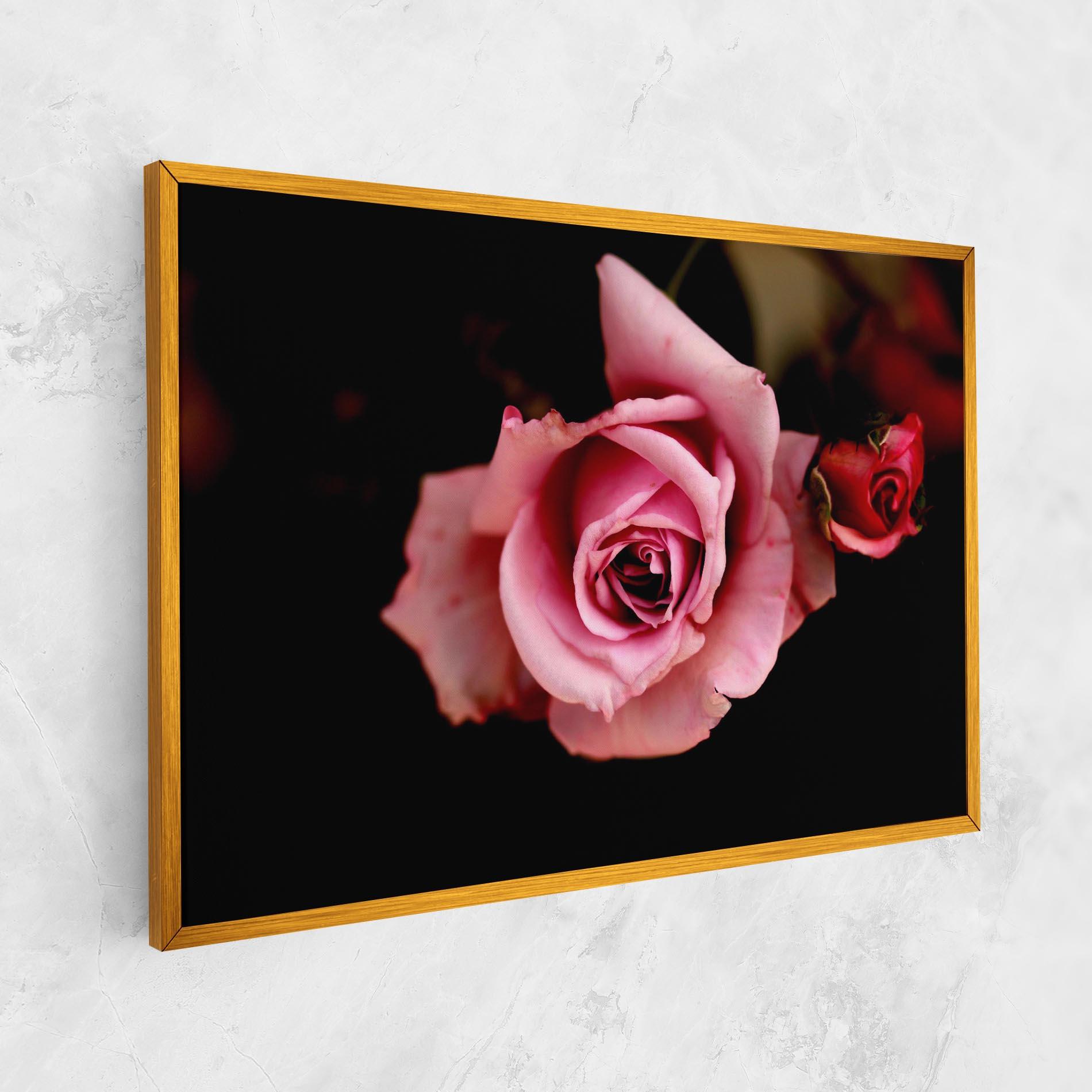 Vászonkép Opened Pink Rose mockup 1