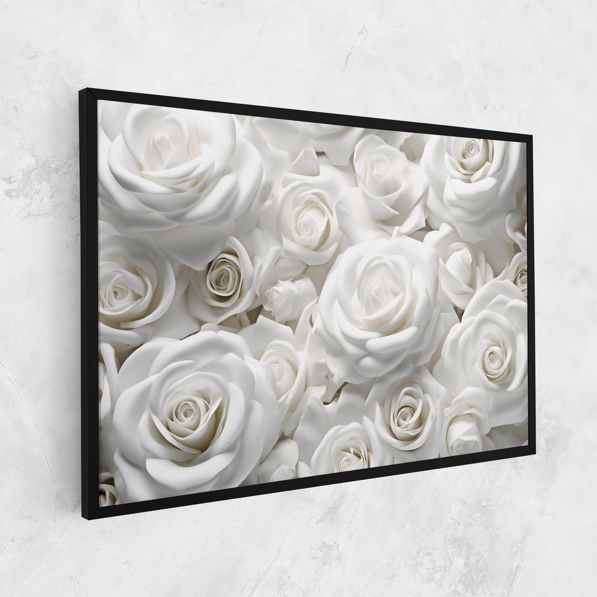 3d White Roses mockup 1