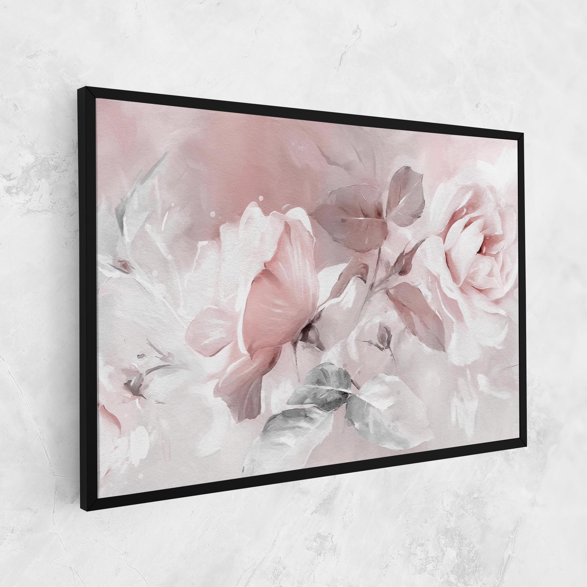 Abstract Pink Flowers mockup 1