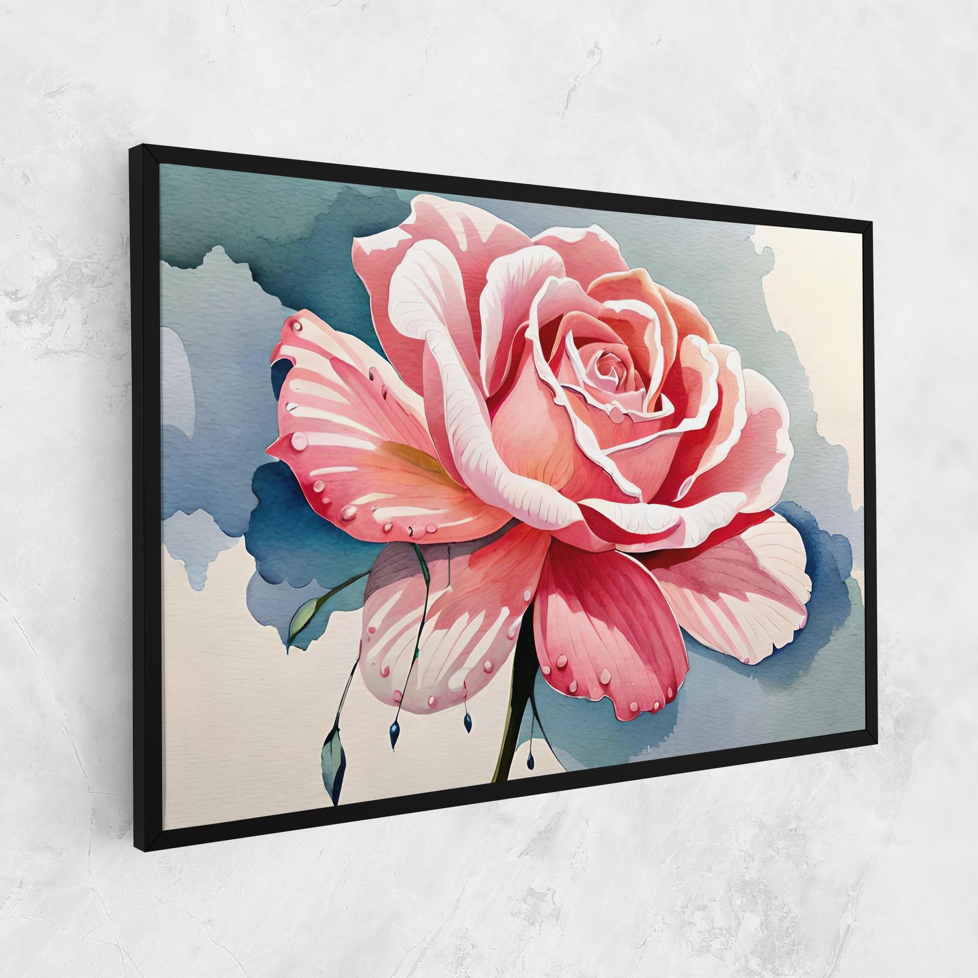 Vászonkép Bih Pink Rose mockup 1