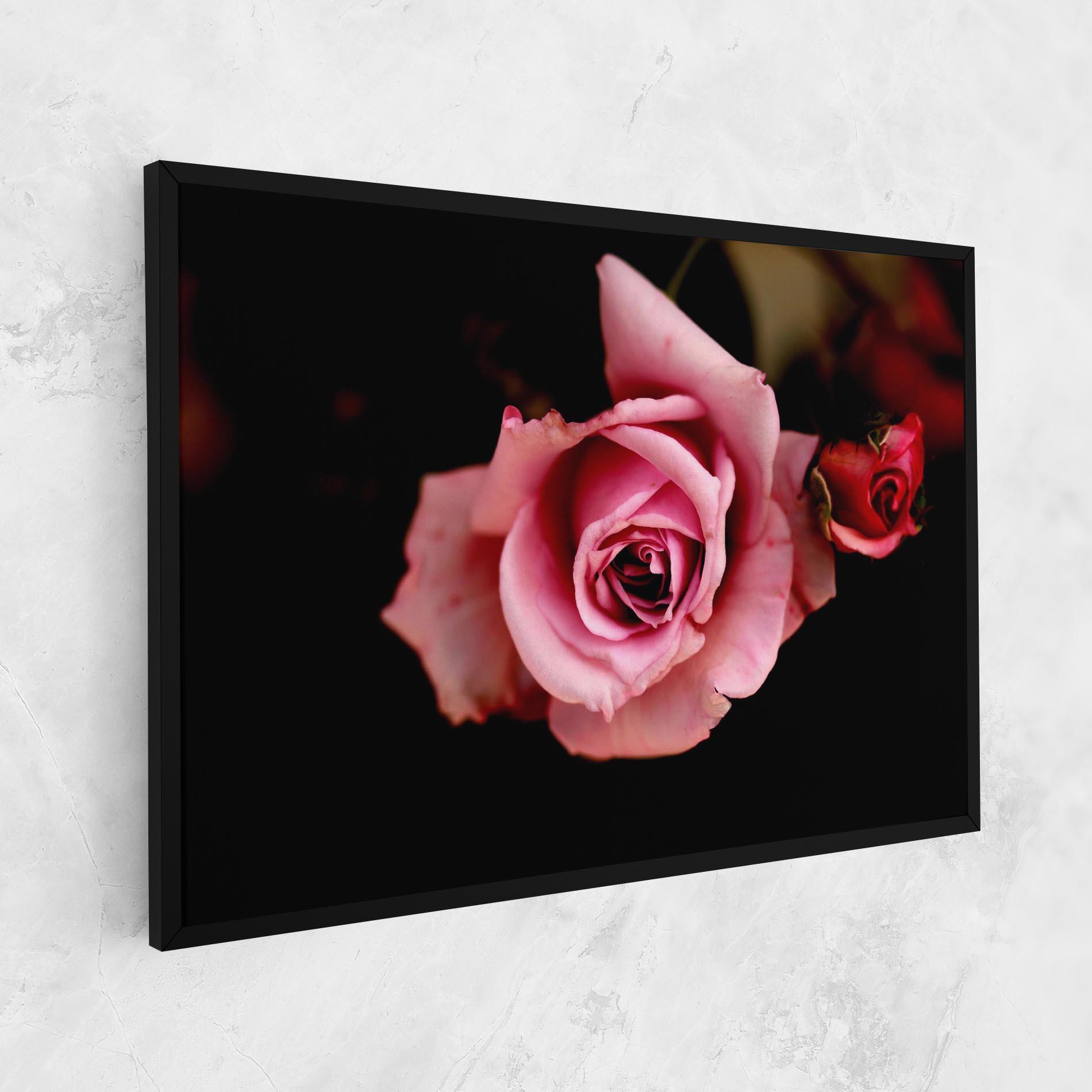 Vászonkép Opened Pink Rose mockup 1