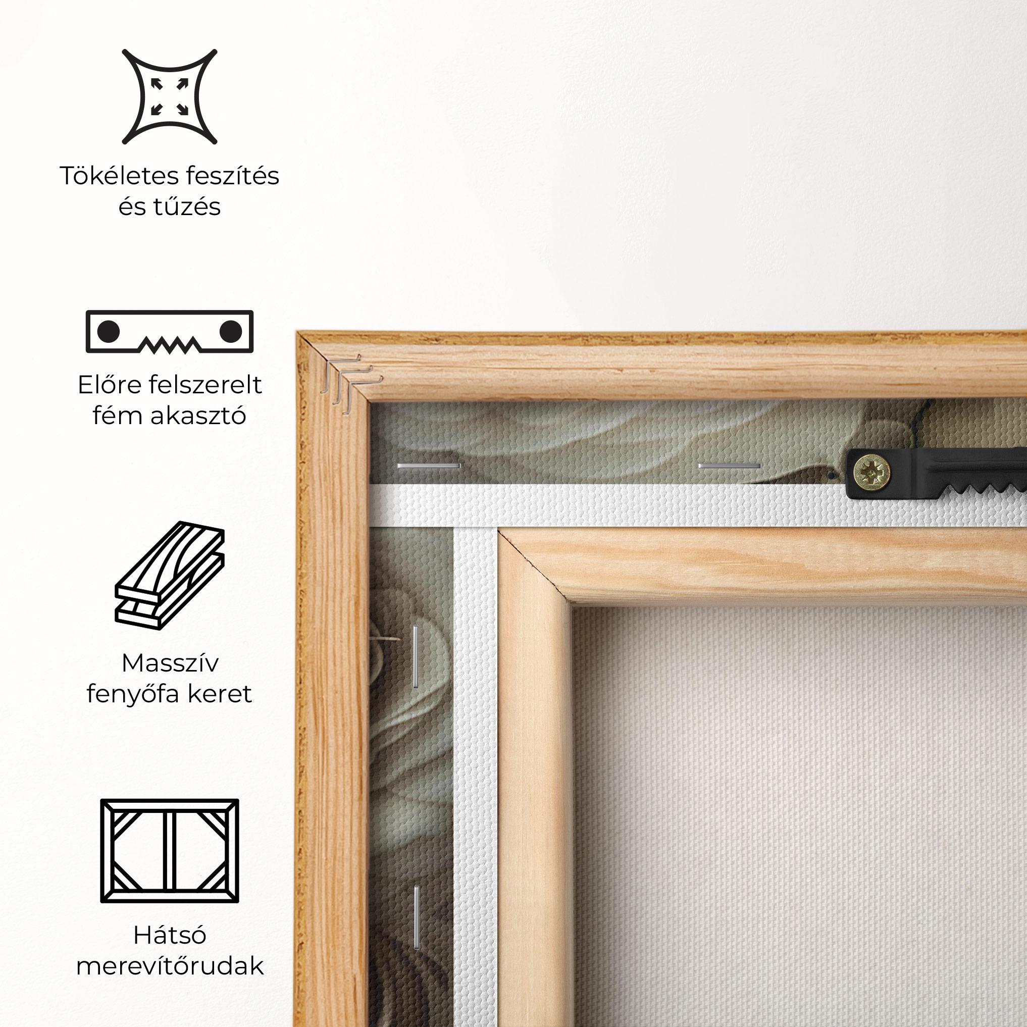 Vászonkép Cream Roses Close Up mockup 5