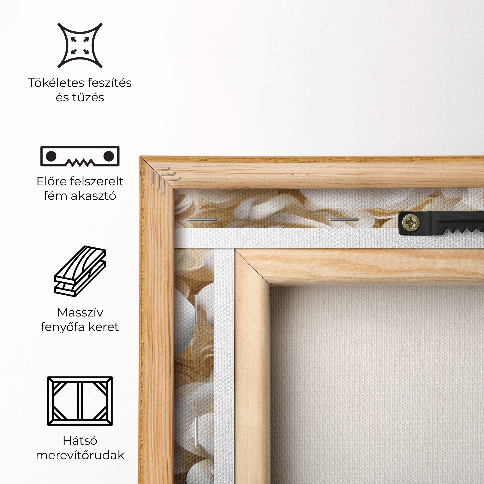 Cream Roses Wall mockup 5