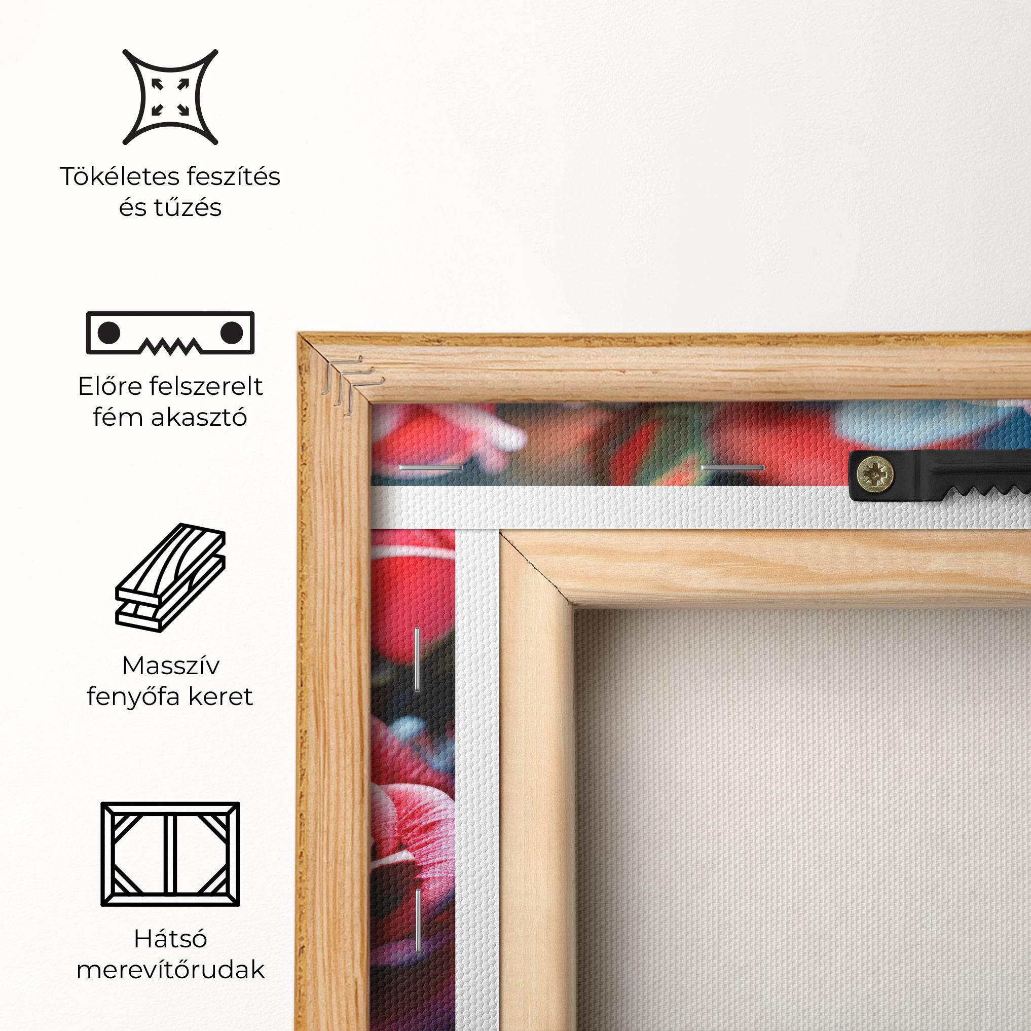 Vászonkép Dark Pink Rose mockup 5