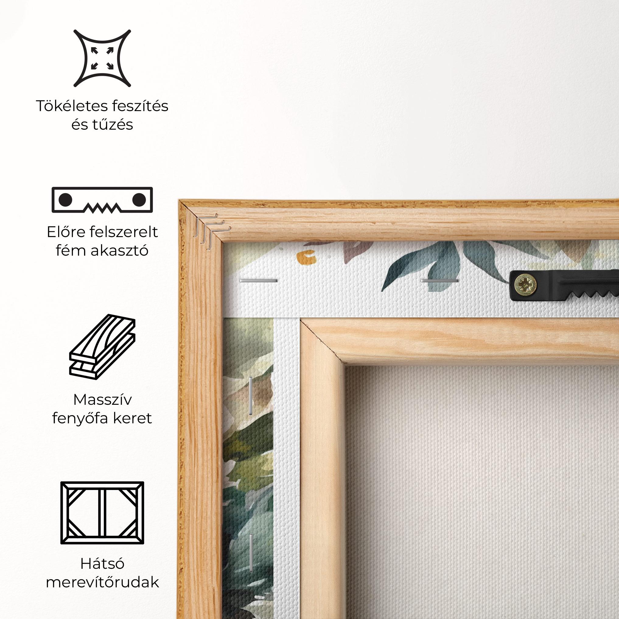 Vászonkép White Rose Paint mockup 5