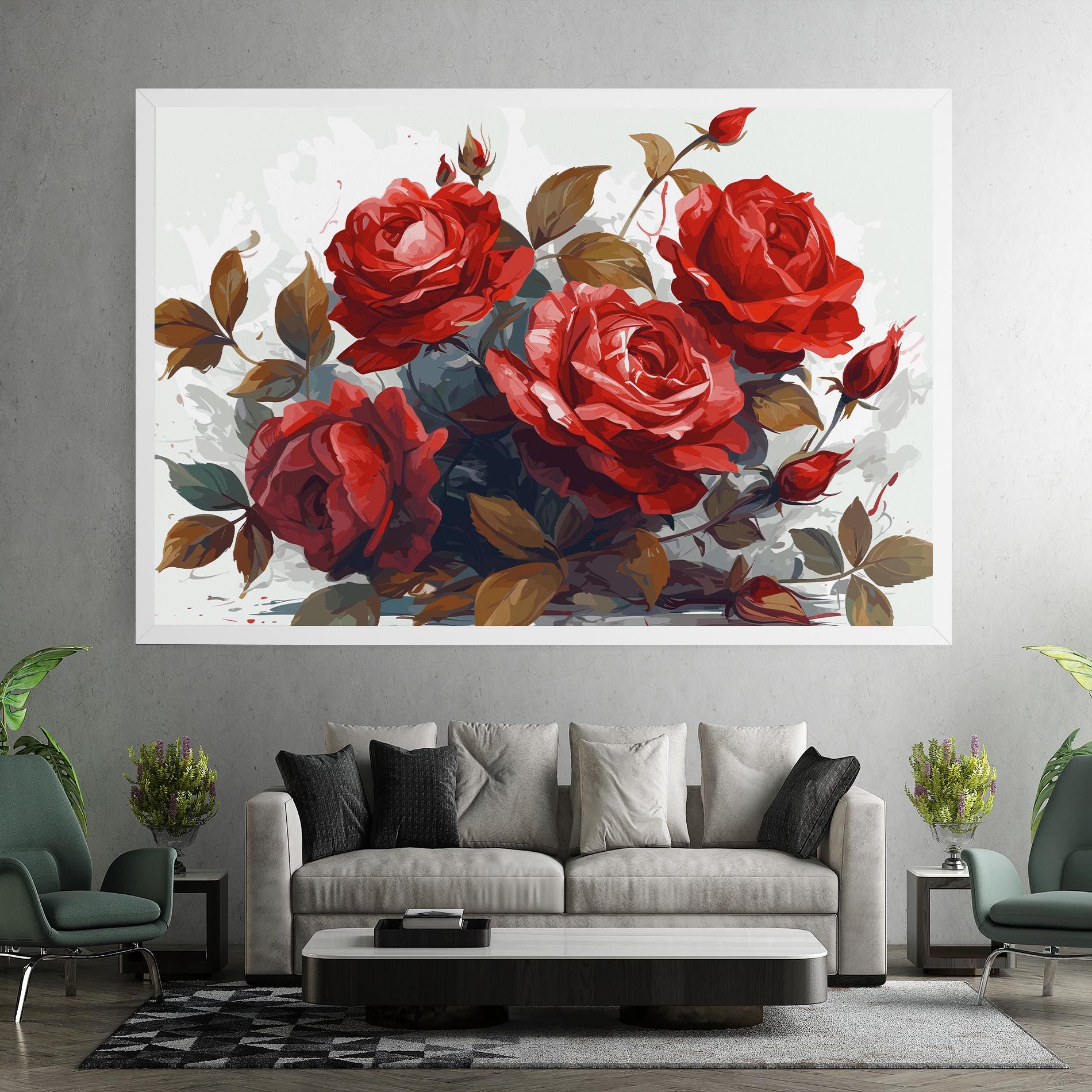 Beautiful Red Roses mockup 7