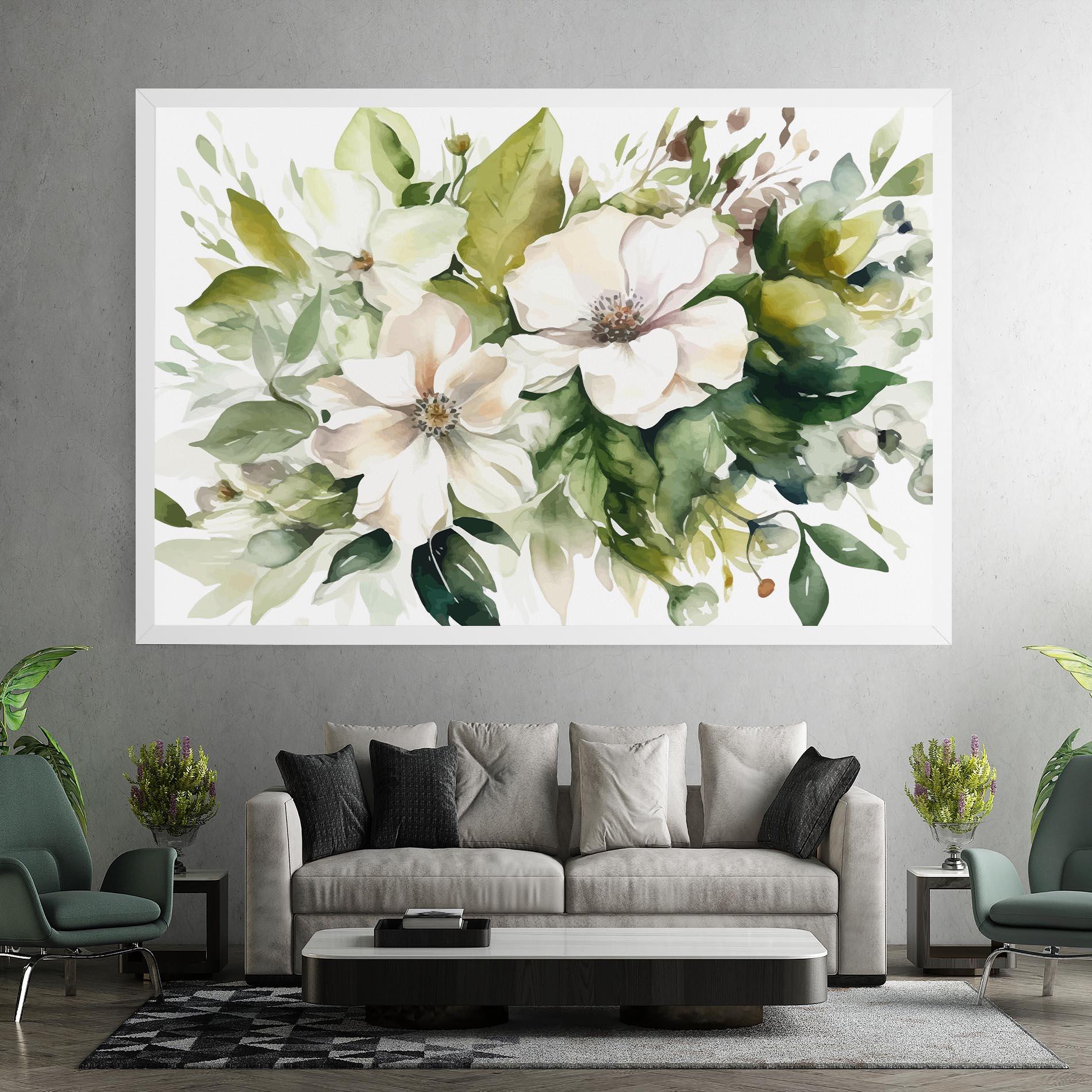 Vászonkép Opened Rose mockup 7