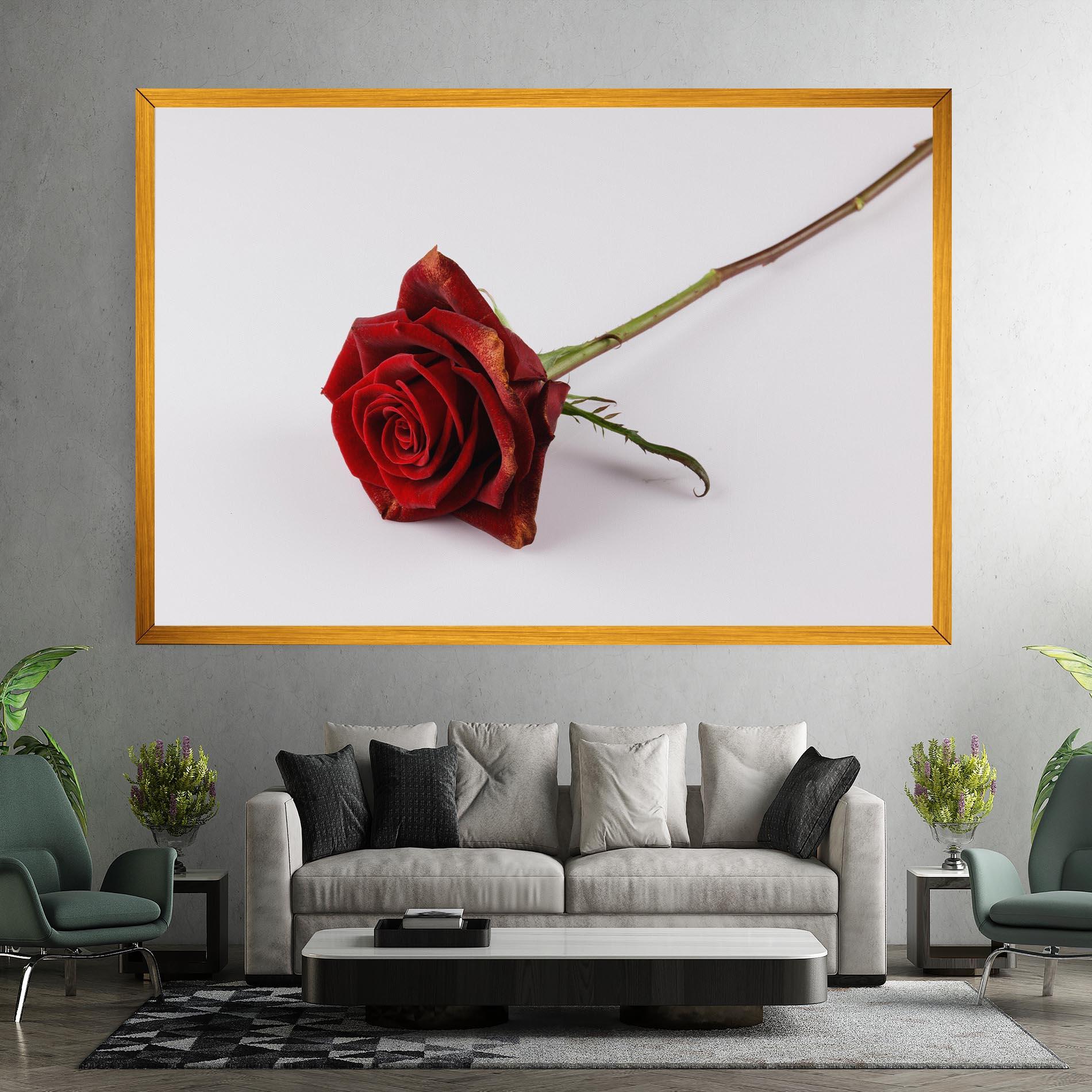 Vászonkép Lonely Rose mockup 7