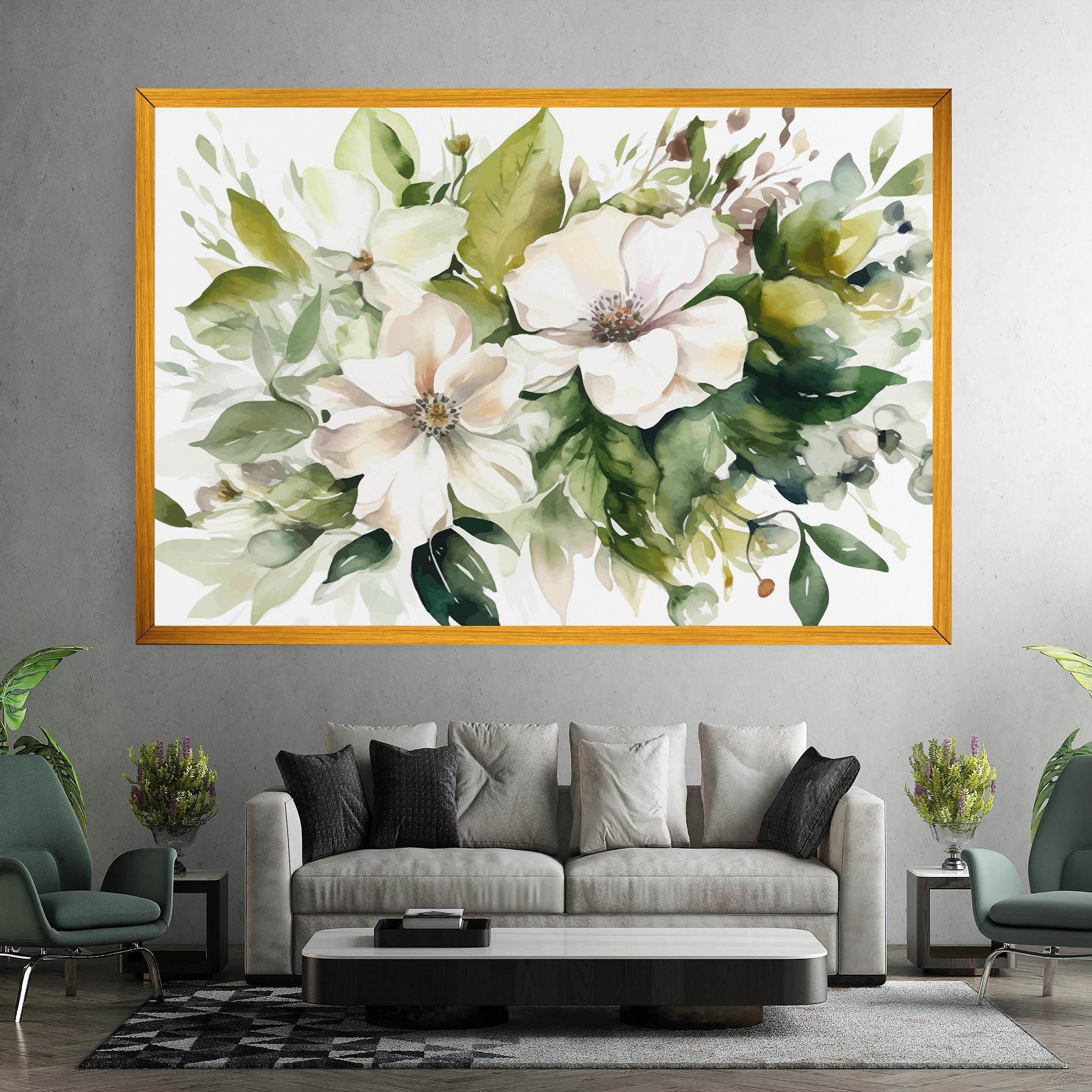 Vászonkép Opened Rose mockup 7