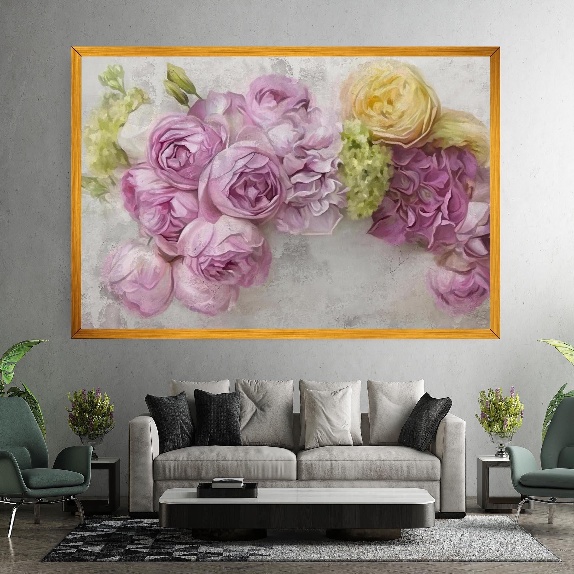 Vászonkép Trandafiri Colorati mockup 7