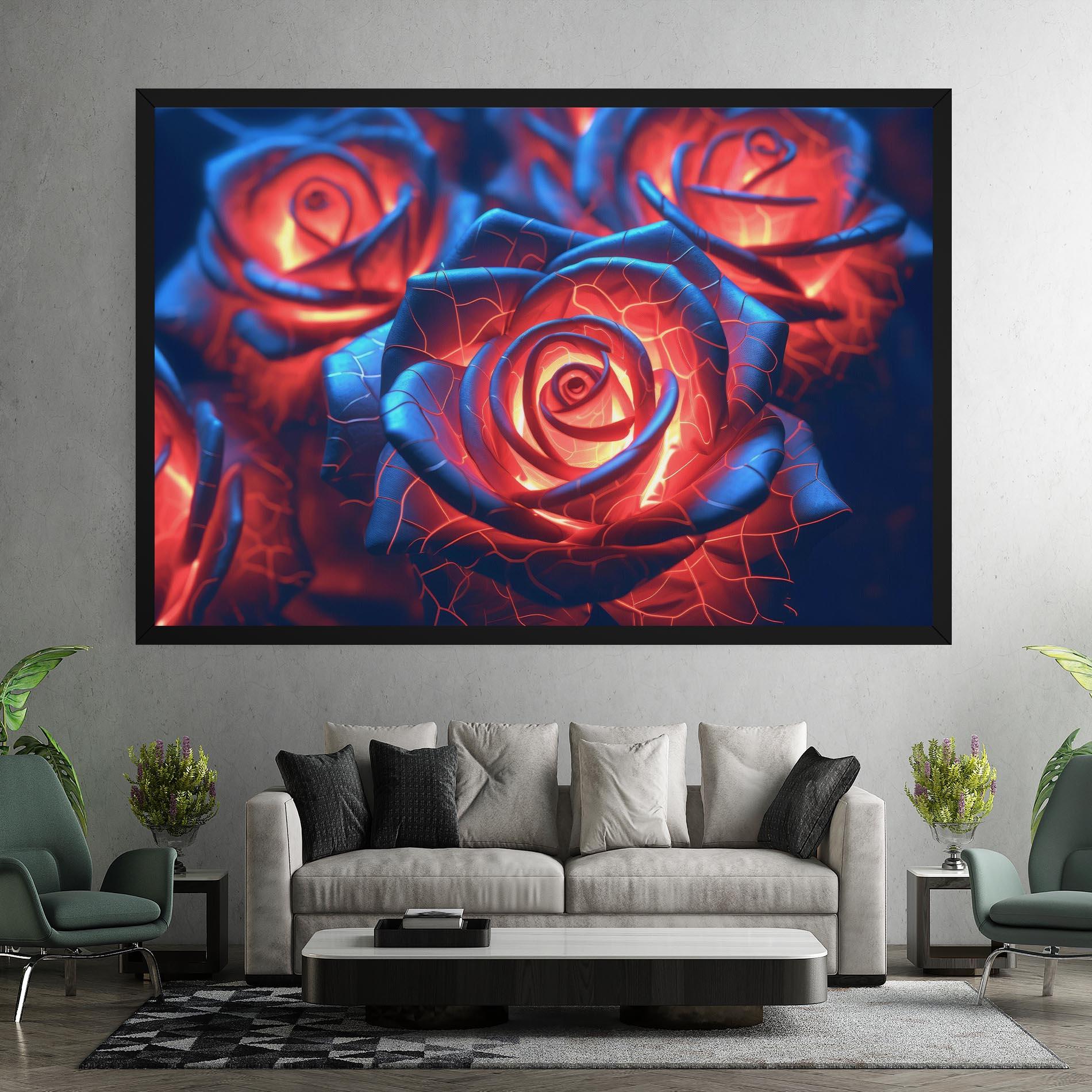 Vászonkép Glowing Roses mockup 7