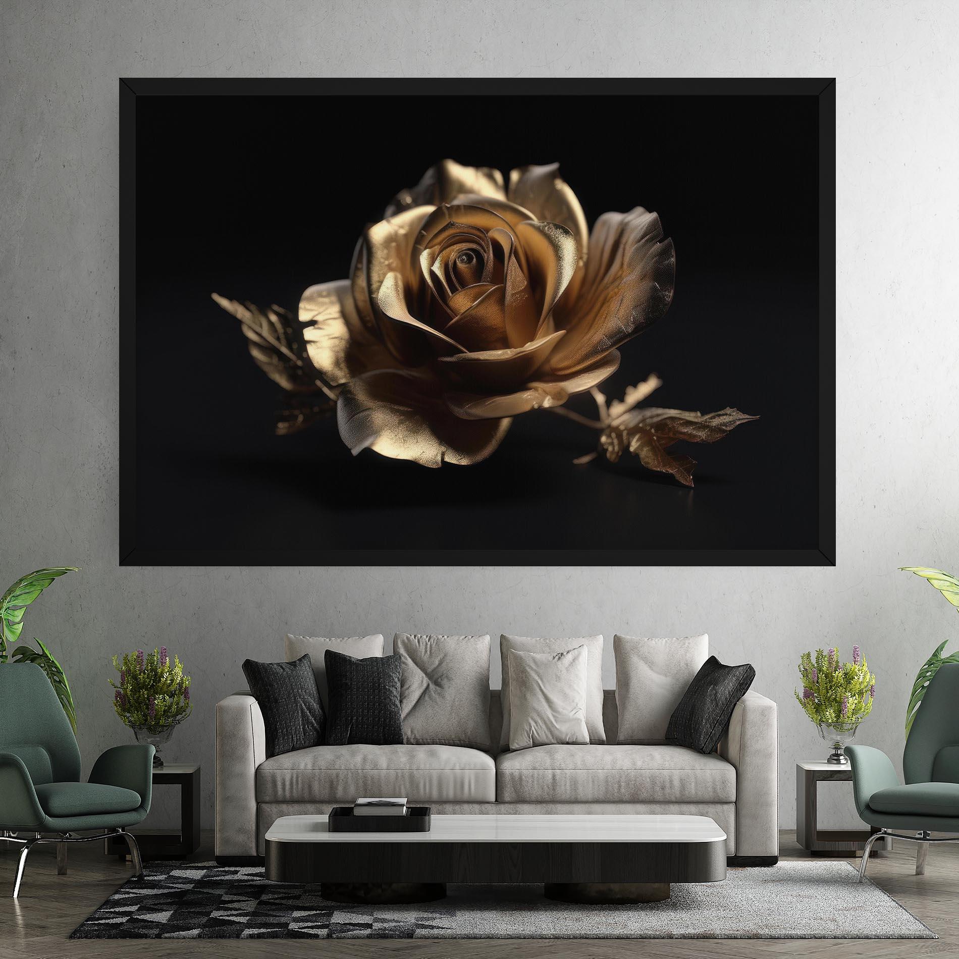 Vászonkép Gold Rose mockup 7