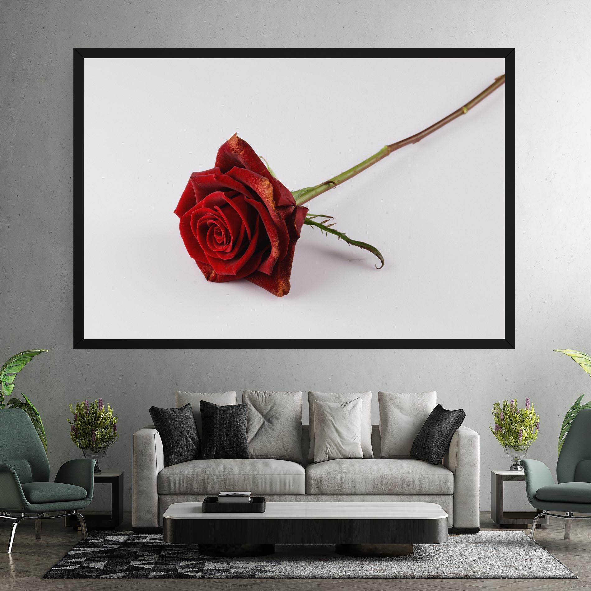 Vászonkép Lonely Rose mockup 7