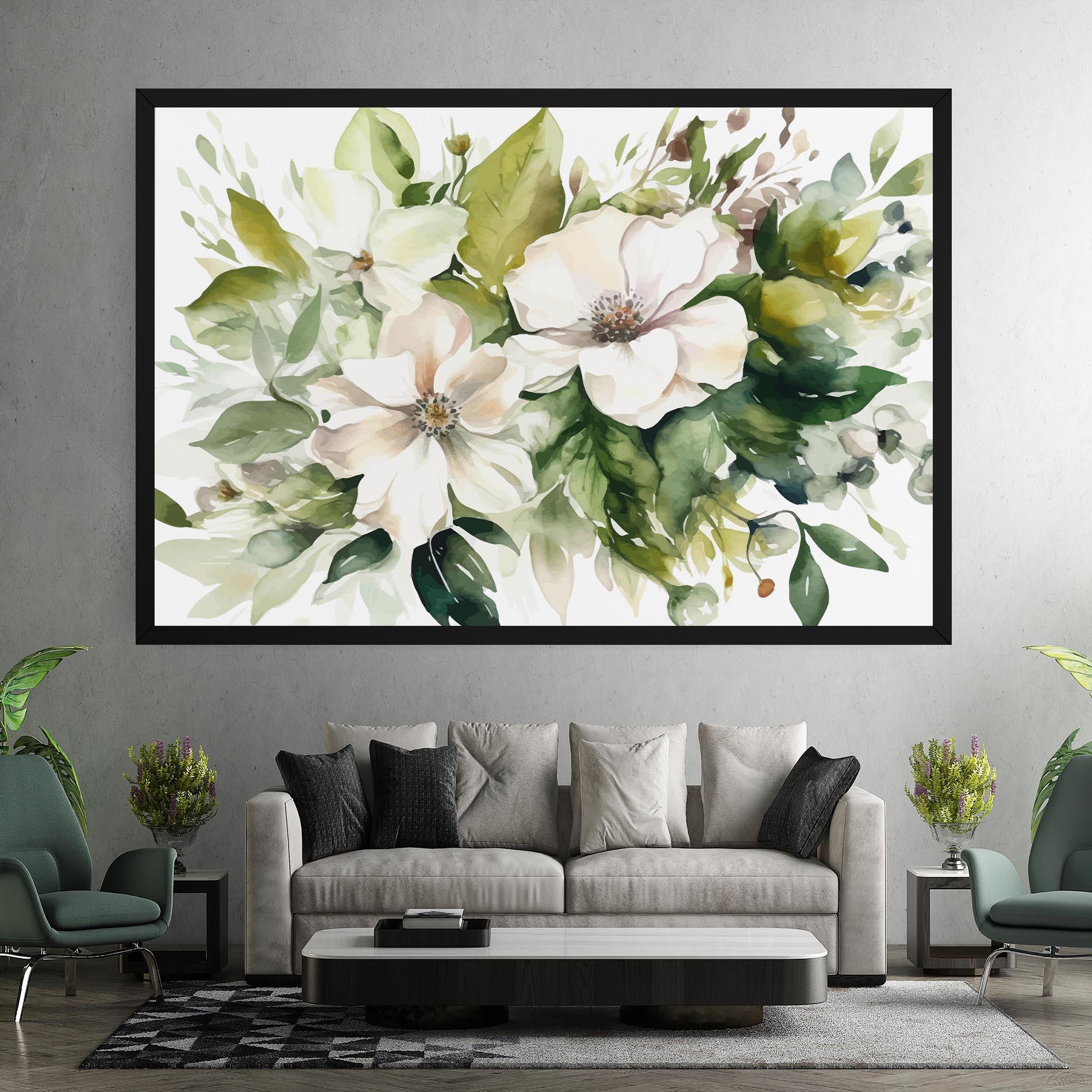 Vászonkép Opened Rose mockup 7