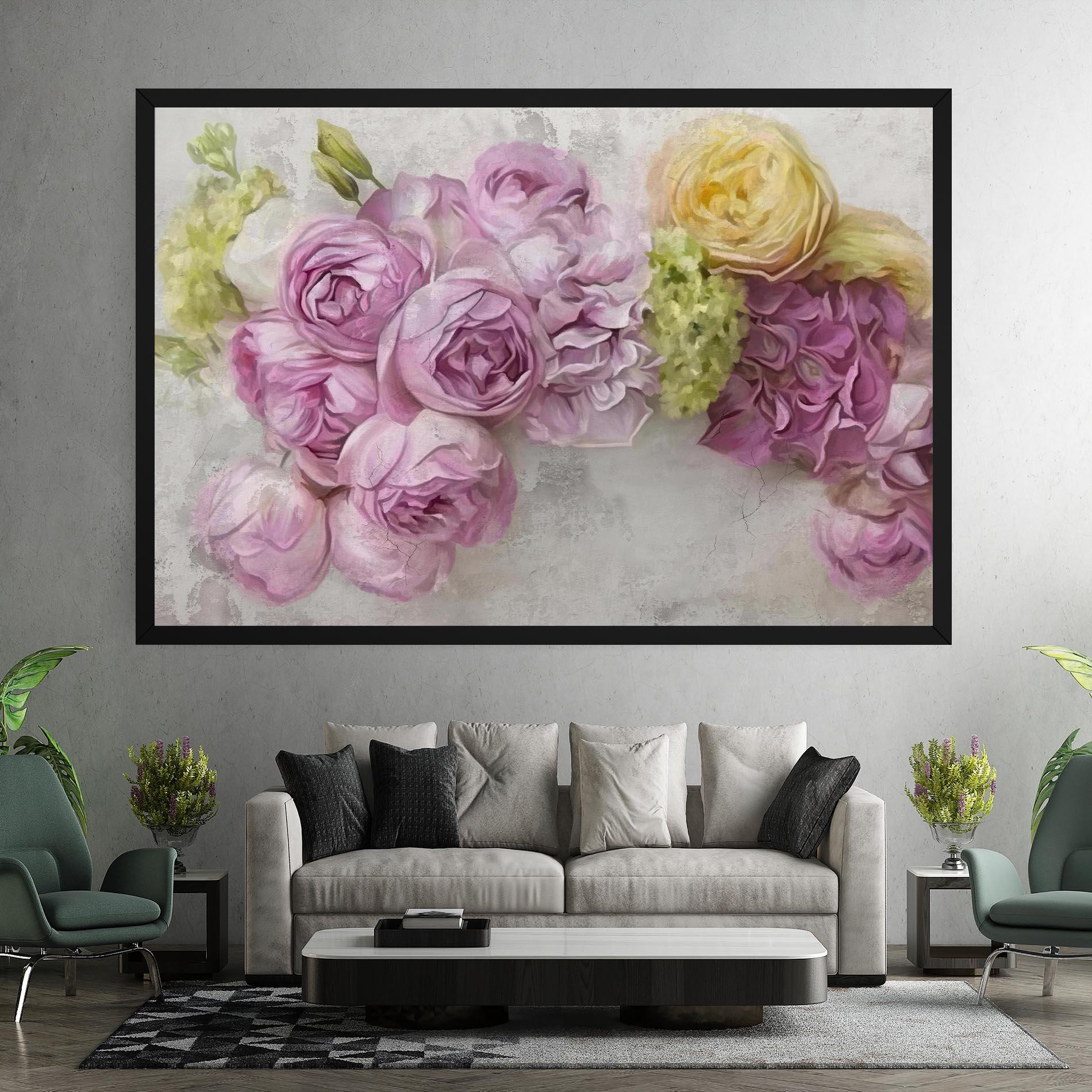 Vászonkép Trandafiri Colorati mockup 7